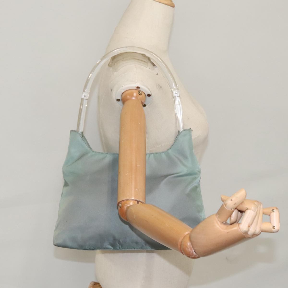 Prada Tessuto Khaki Synthetic Shoulder Bag (Pre-Owned) Size ONE SIZE - 16 Thumbnail