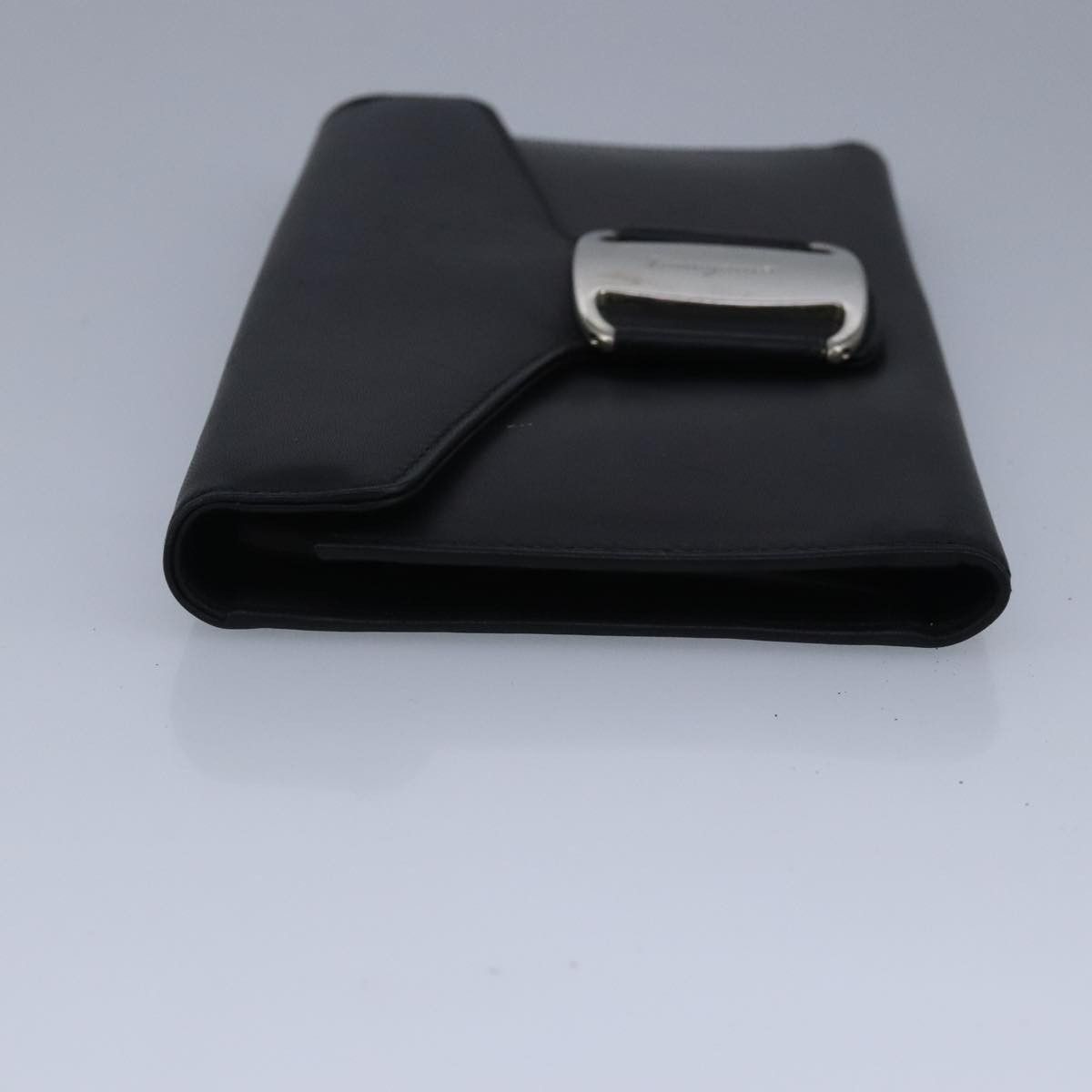 Salvatore Ferragamo Vara Black Leather Wallet (Pre-Owned) Size ONE SIZE - 3 Thumbnail