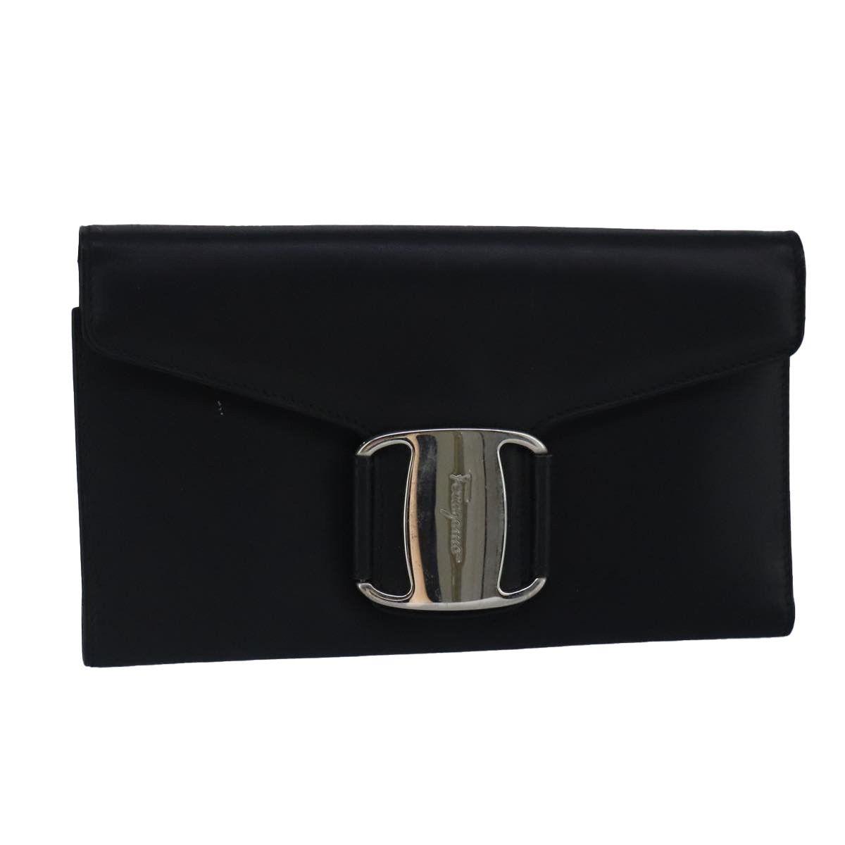 Salvatore Ferragamo Vara Black Leather Wallet (Pre-Owned) Size ONE SIZE - 13 Thumbnail