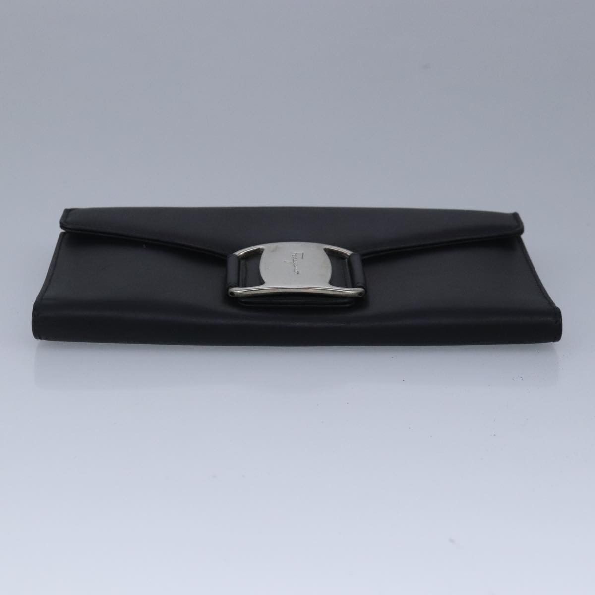 Salvatore Ferragamo Vara Black Leather Wallet (Pre-Owned) Size ONE SIZE - 15 Thumbnail
