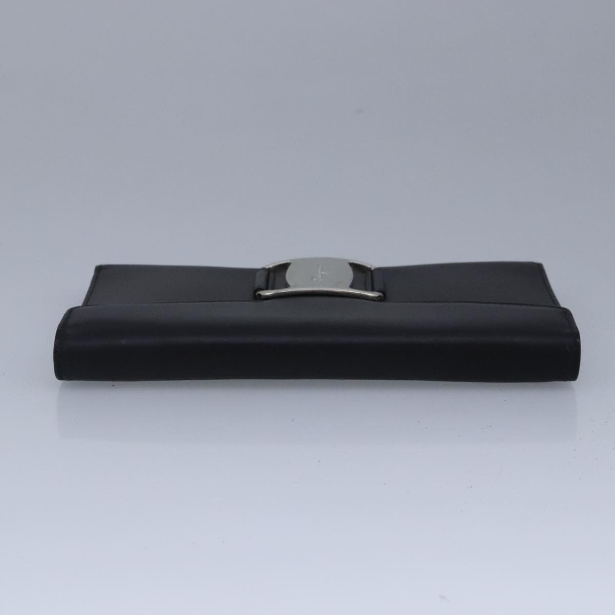 Salvatore Ferragamo Vara Black Leather Wallet (Pre-Owned) Size ONE SIZE - 14 Thumbnail