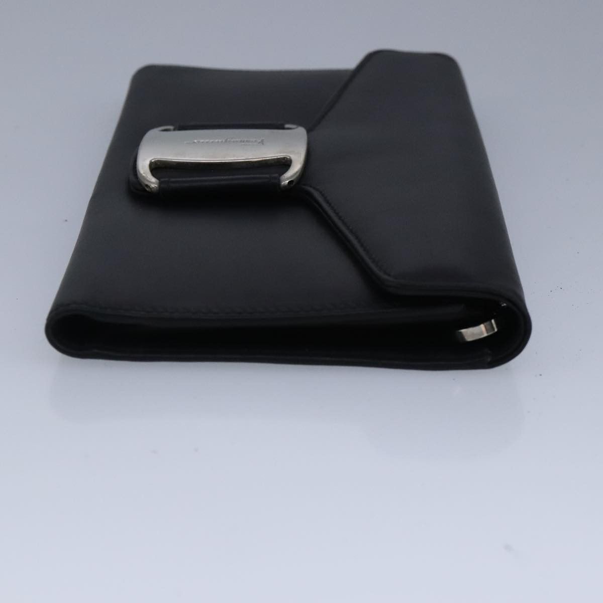 Salvatore Ferragamo Vara Black Leather Wallet (Pre-Owned) Size ONE SIZE - 4 Thumbnail