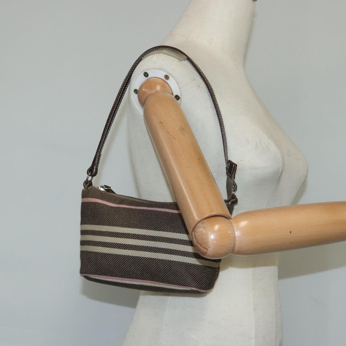 Burberry Blue Label Brown Canvas Shoulder Bag (Pre-Owned) Size ONE SIZE - 16 Thumbnail