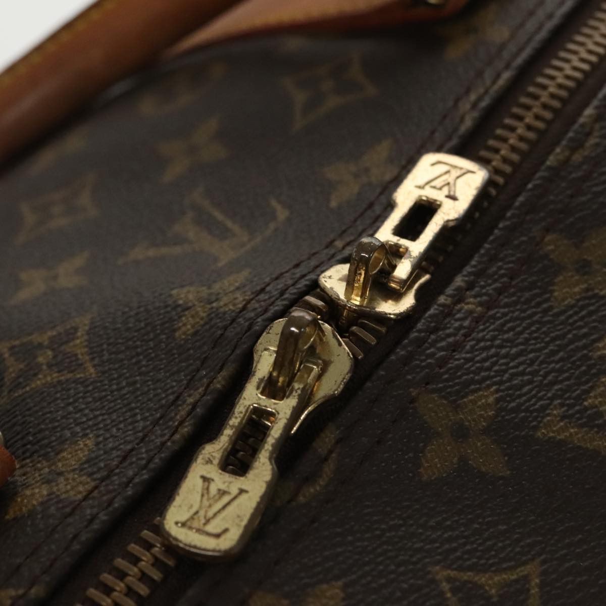 Louis Vuitton Keepall Bandoulière 60 Brown Canvas Travel Bag (Pre-Owned) Size ONE SIZE - 12 Thumbnail