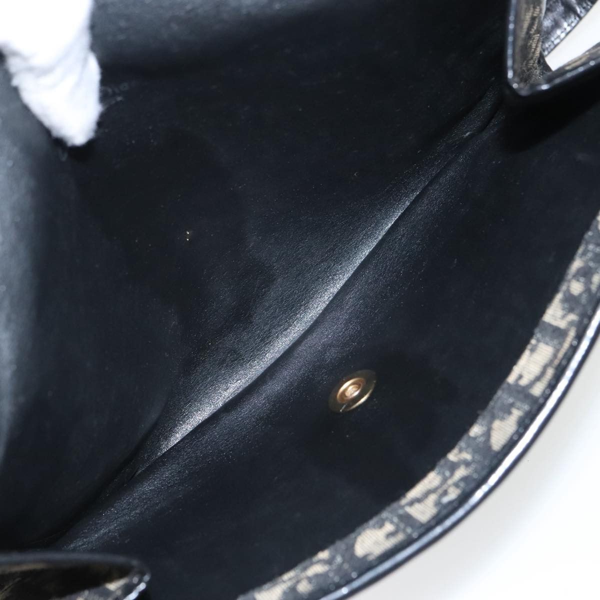 Dior Trotter Navy Canvas Shoulder Bag (Pre-Owned) Size ONE SIZE - 14 Thumbnail