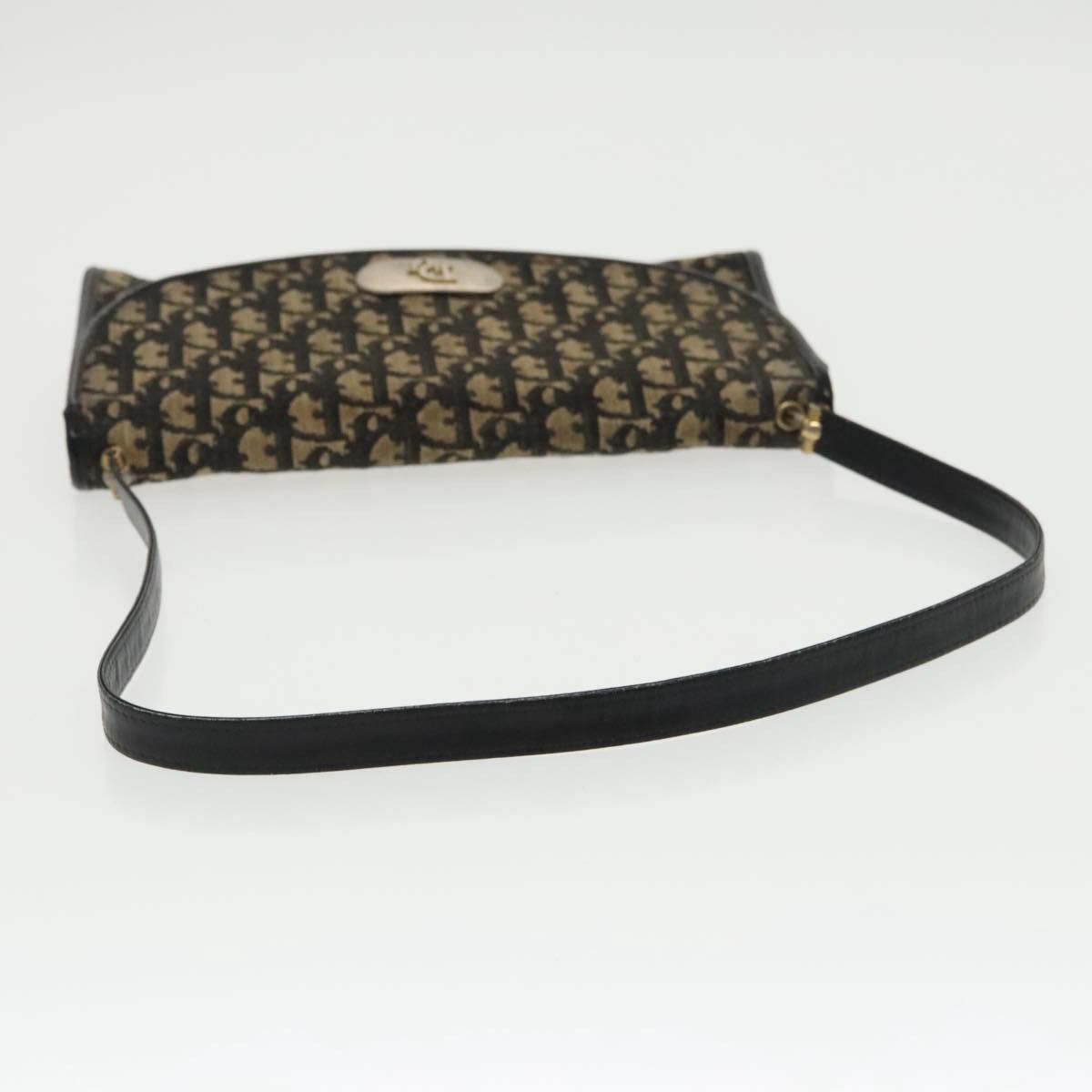 Dior Trotter Navy Canvas Shoulder Bag (Pre-Owned) Size ONE SIZE - 5 Thumbnail