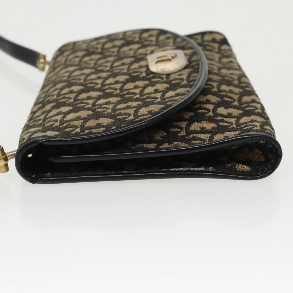 Dior Trotter Navy Canvas Shoulder Bag (Pre-Owned) Size ONE SIZE - 4 Thumbnail