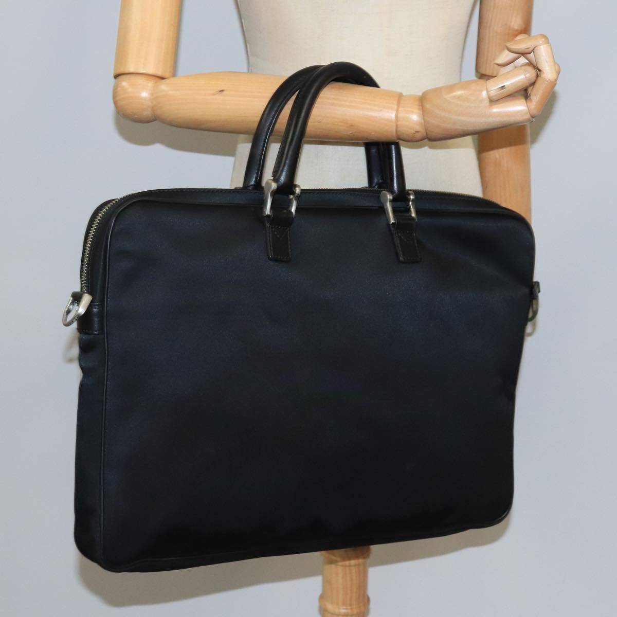 Burberry Black Synthetic Briefcase Bag (Pre-Owned) Size ONE SIZE - 15 Thumbnail