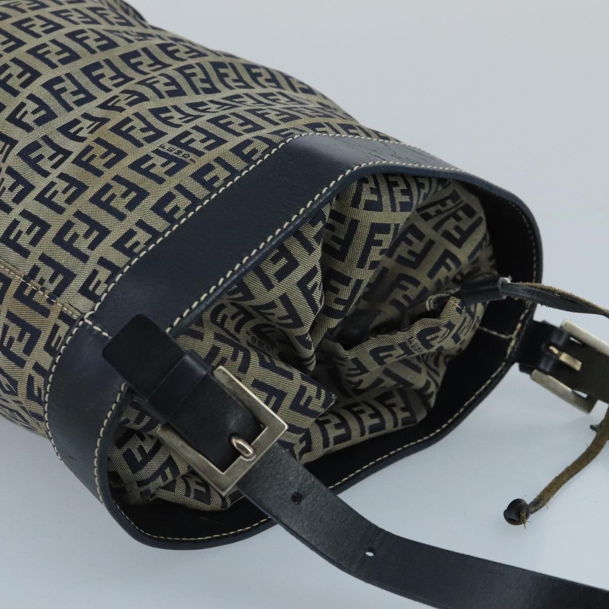Fendi Navy Canvas Shoulder Bag (Pre-Owned) Size ONE SIZE - 17 Thumbnail