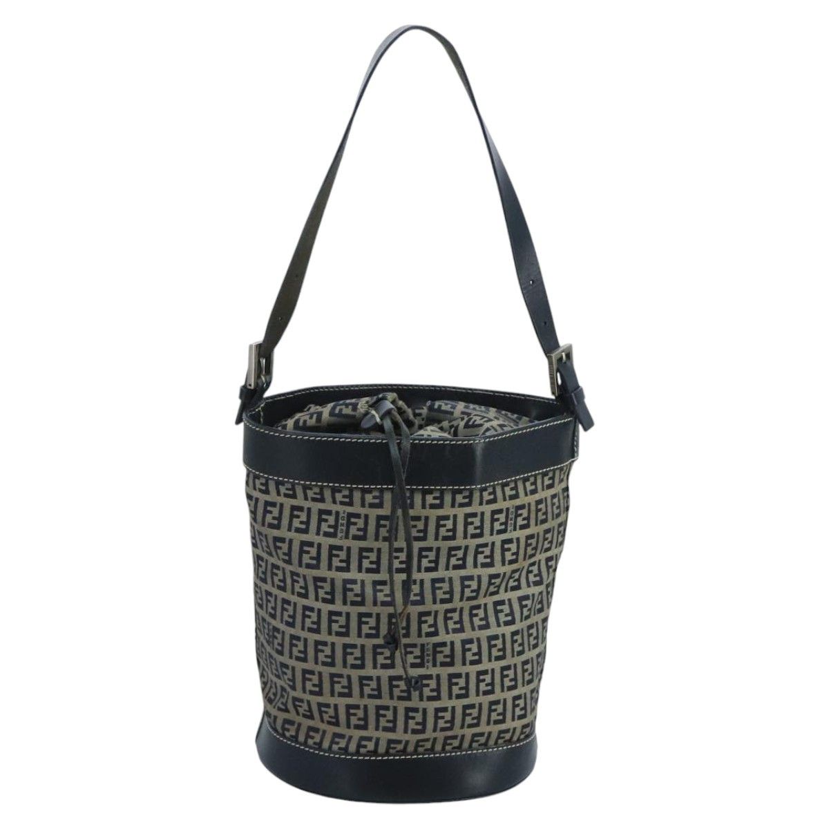 Fendi Navy Canvas Shoulder Bag (Pre-Owned) Size ONE SIZE - 16 Thumbnail