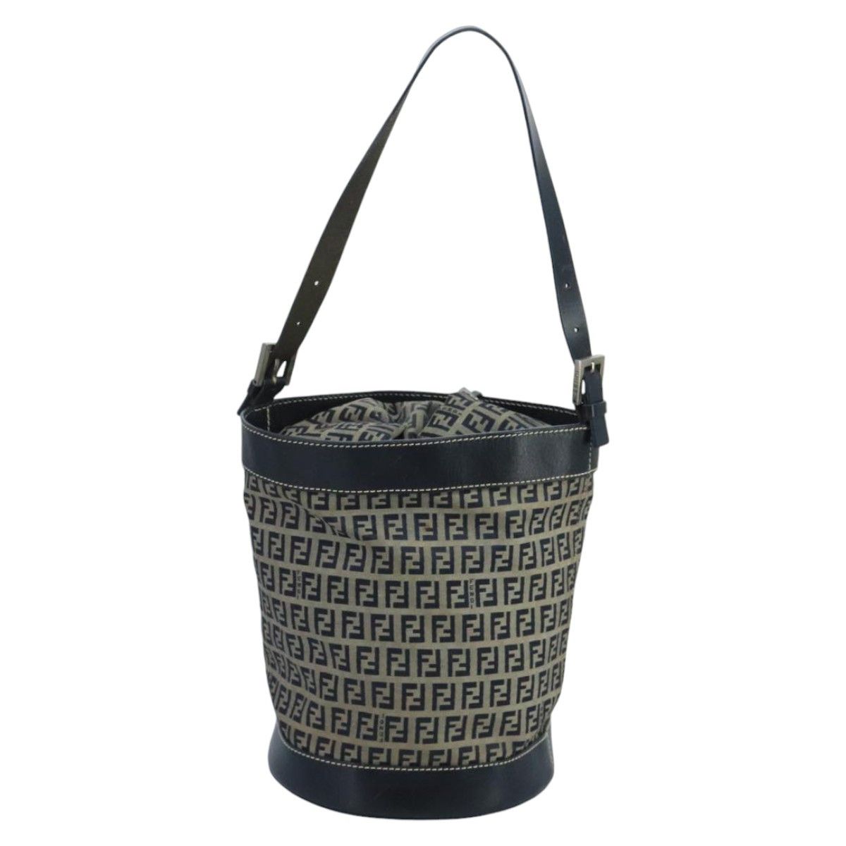 Fendi Navy Canvas Shoulder Bag (Pre-Owned) Size ONE SIZE - 2 Thumbnail
