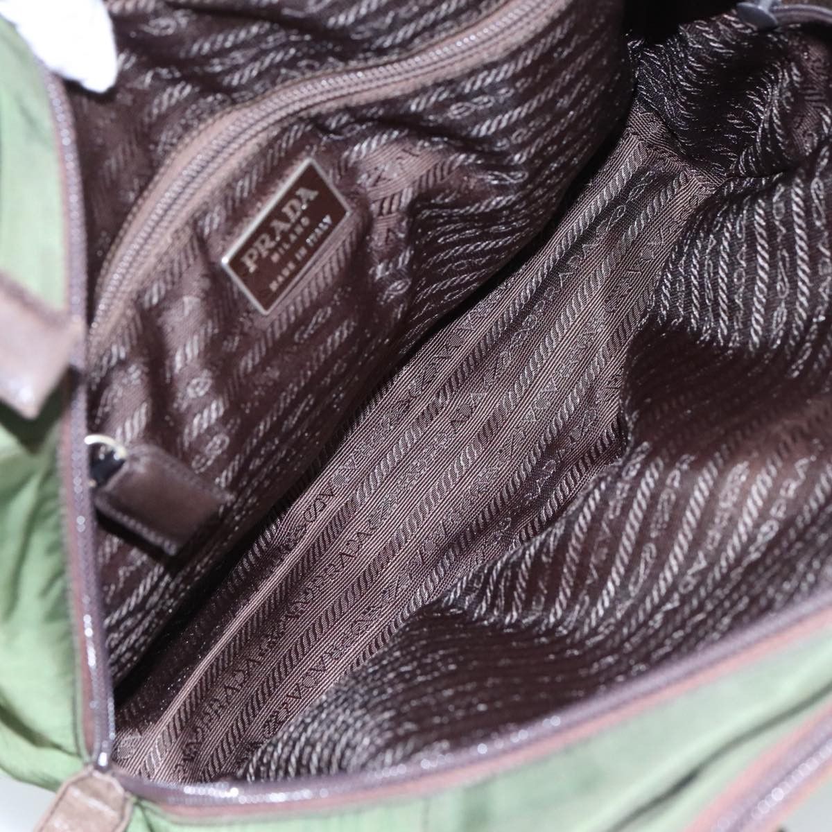 Prada Re-Nylon Khaki Synthetic Shoulder Bag (Pre-Owned) Size ONE SIZE - 13 Thumbnail