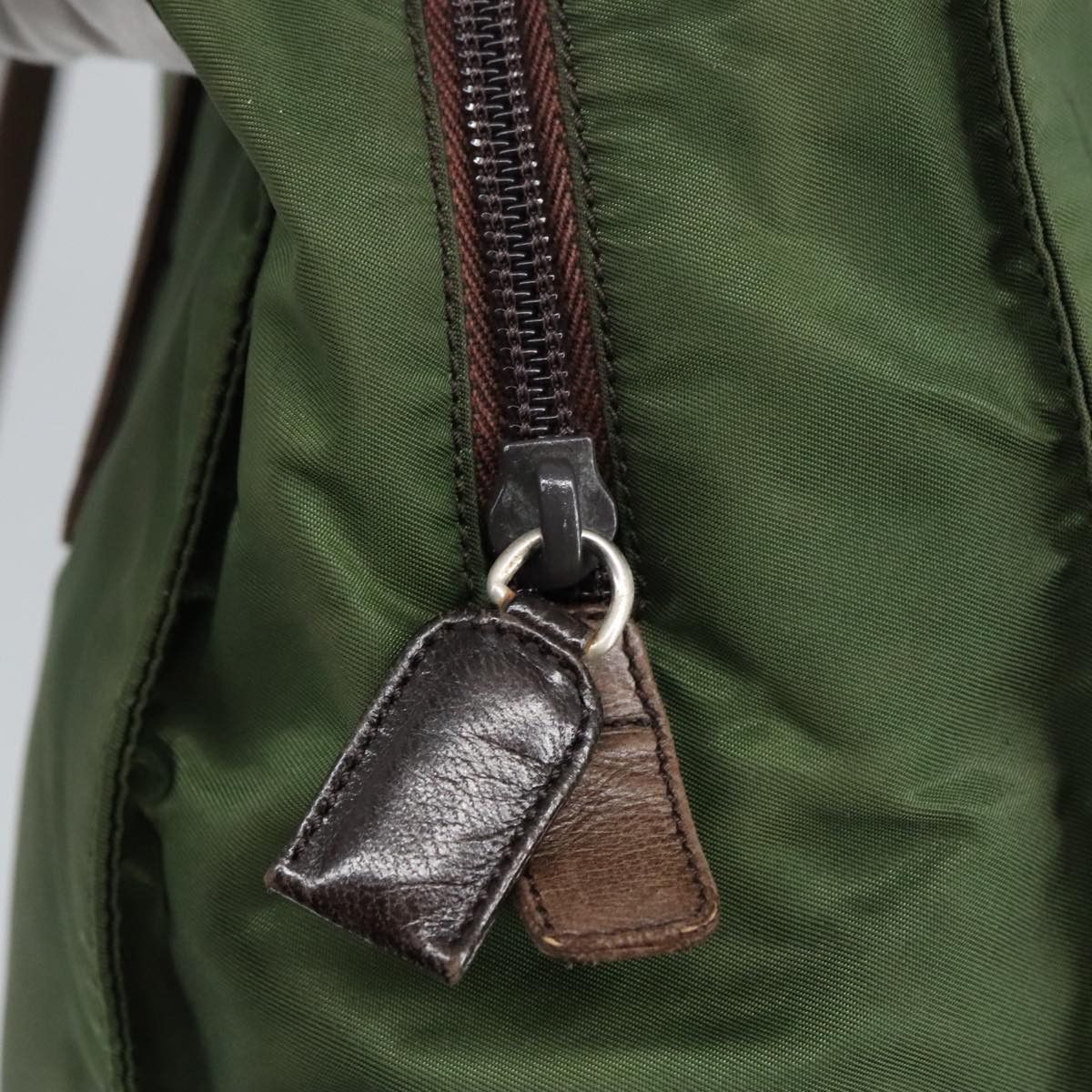 Prada Re-Nylon Khaki Synthetic Shoulder Bag (Pre-Owned) Size ONE SIZE - 11 Thumbnail