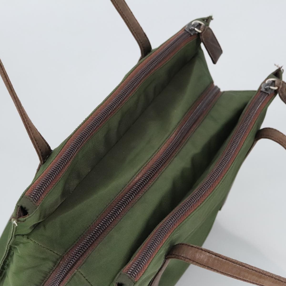 Prada Re-Nylon Khaki Synthetic Shoulder Bag (Pre-Owned) Size ONE SIZE - 18 Thumbnail