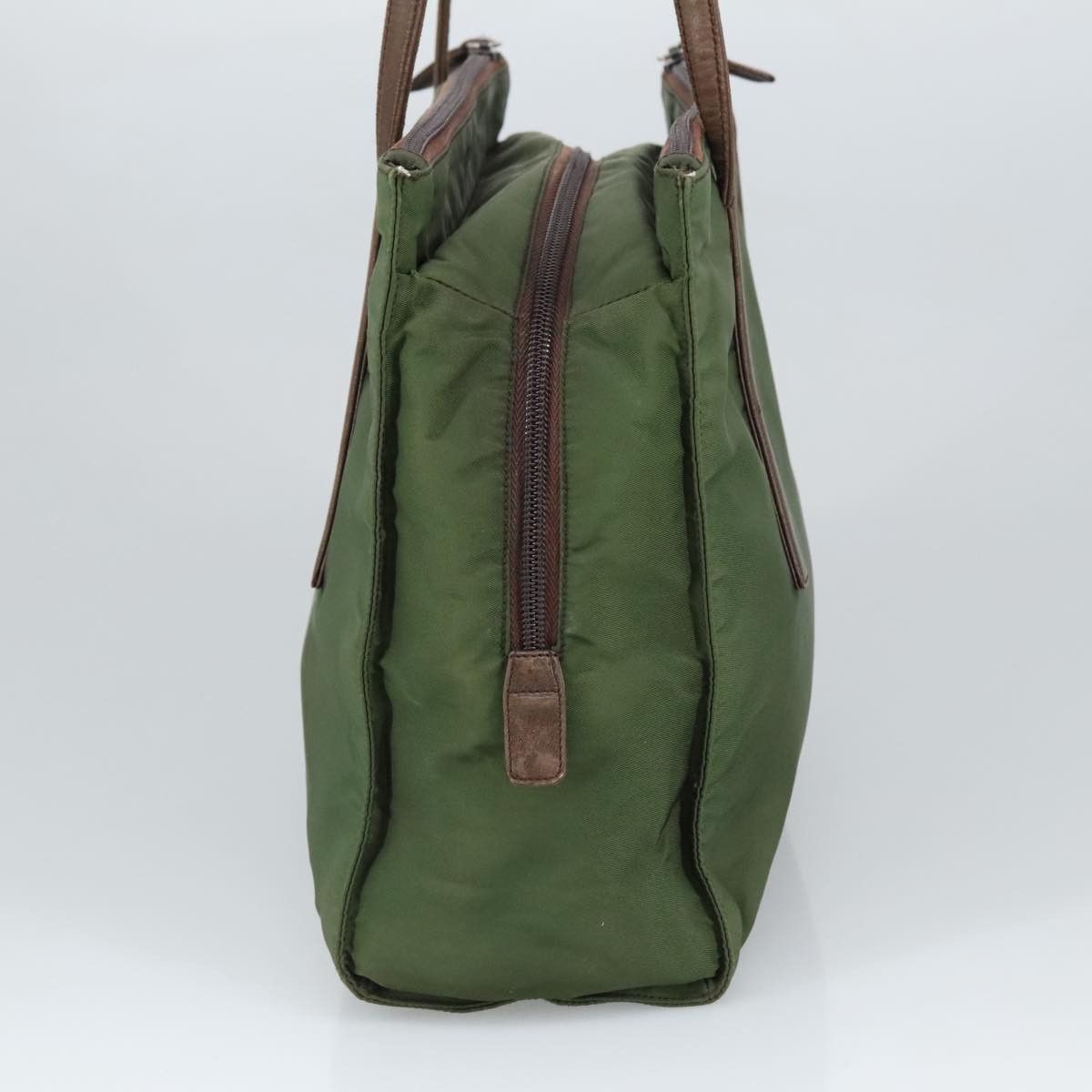 Prada Re-Nylon Khaki Synthetic Shoulder Bag (Pre-Owned) Size ONE SIZE - 4 Thumbnail