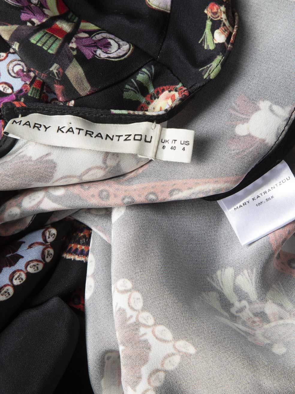 Mary Katrantzou Paisley Print Long Sleeve Dress Size S / US 4 / IT 40 - 9 Thumbnail