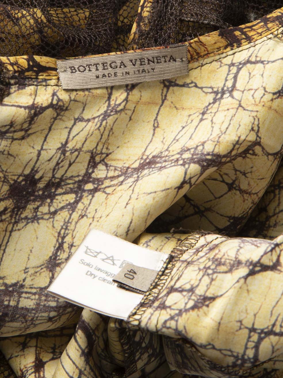 Bottega Veneta Brown Lace Belted Dress Size S / US 4 / IT 40 - 9 Thumbnail