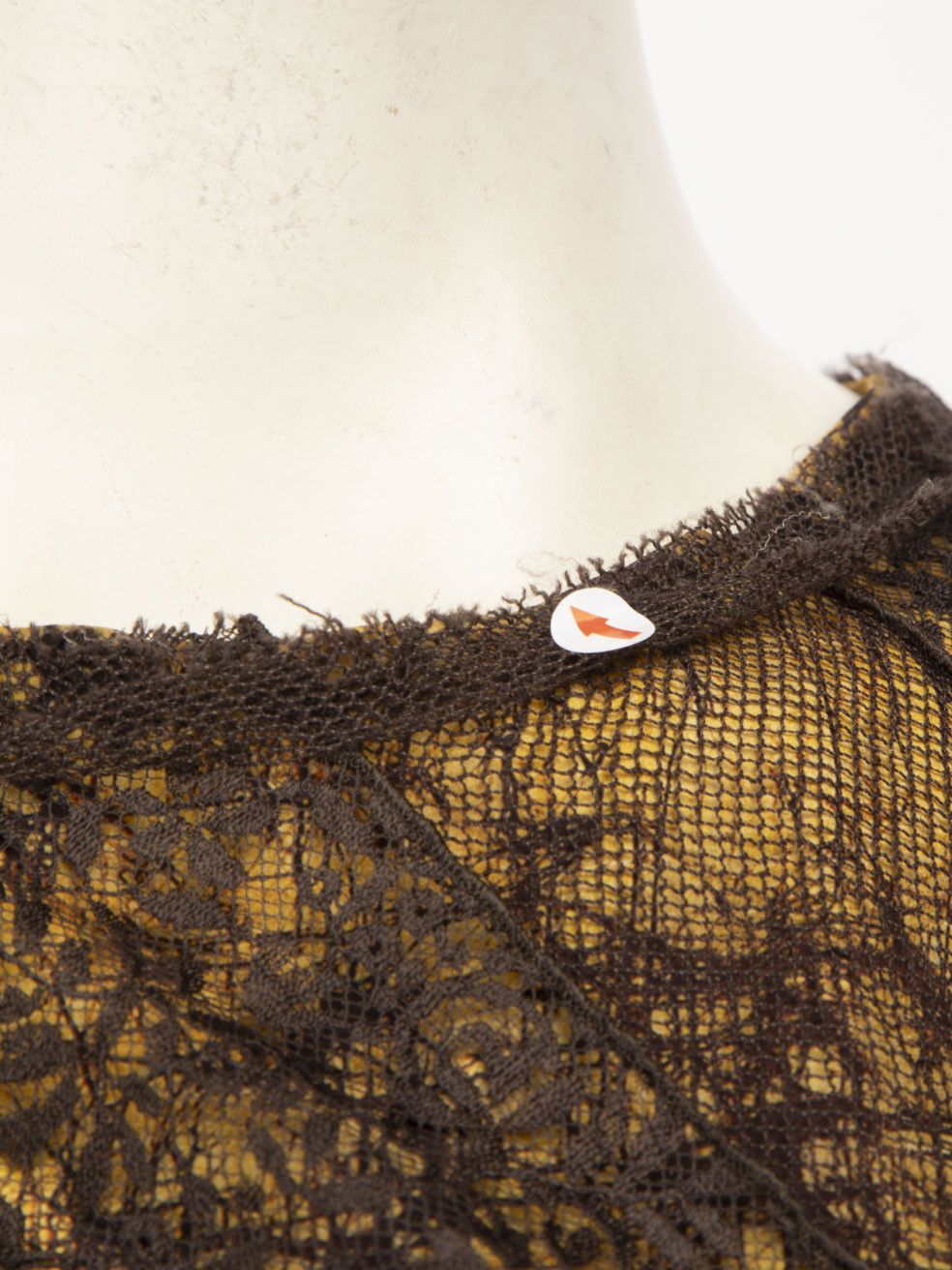 Bottega Veneta Brown Lace Belted Dress Size S / US 4 / IT 40 - 6 Thumbnail