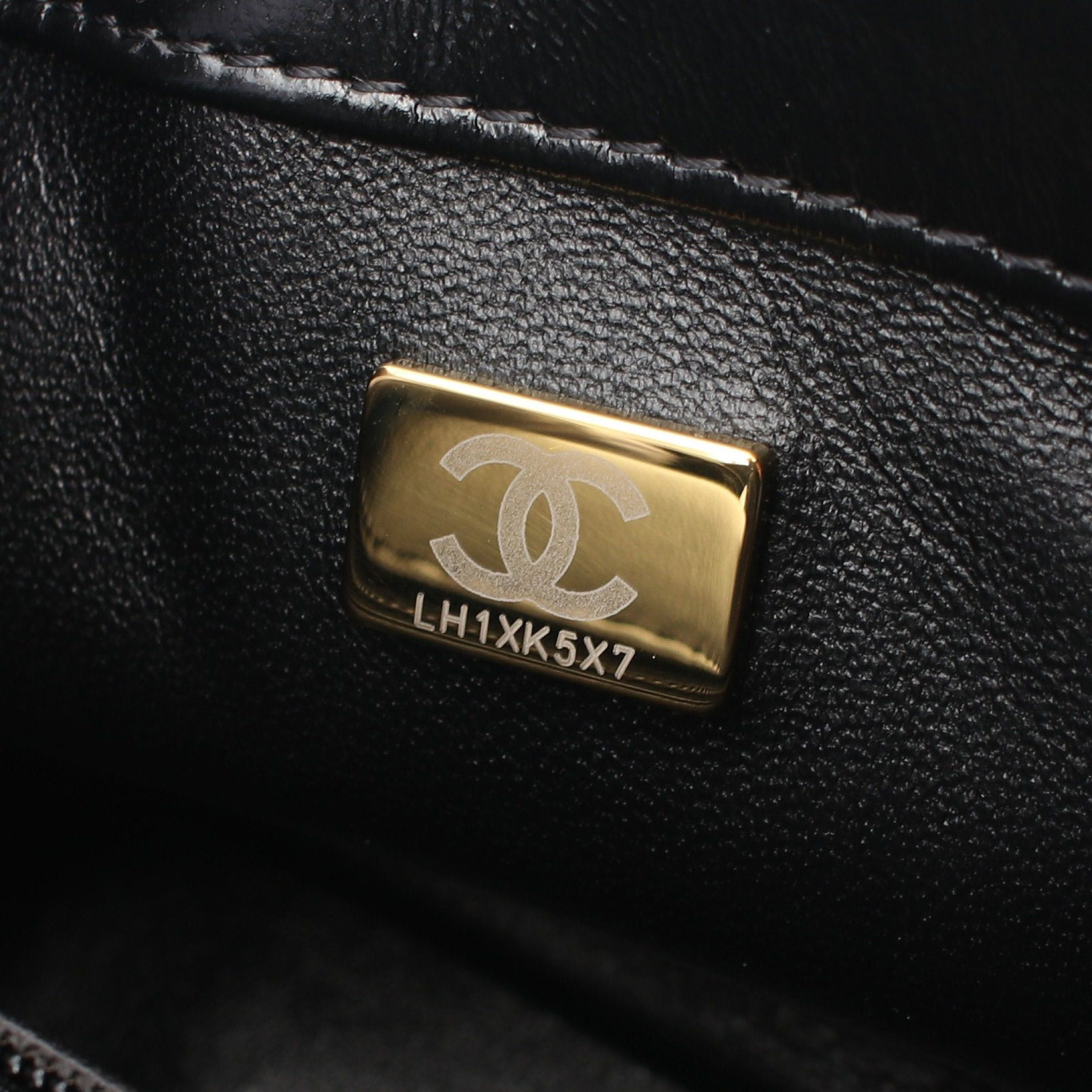 Chanel Chanel Matelasse Top Handle Chain Shoulder Bag Leather Black Gold Hardware Size ONE SIZE - 5 Thumbnail