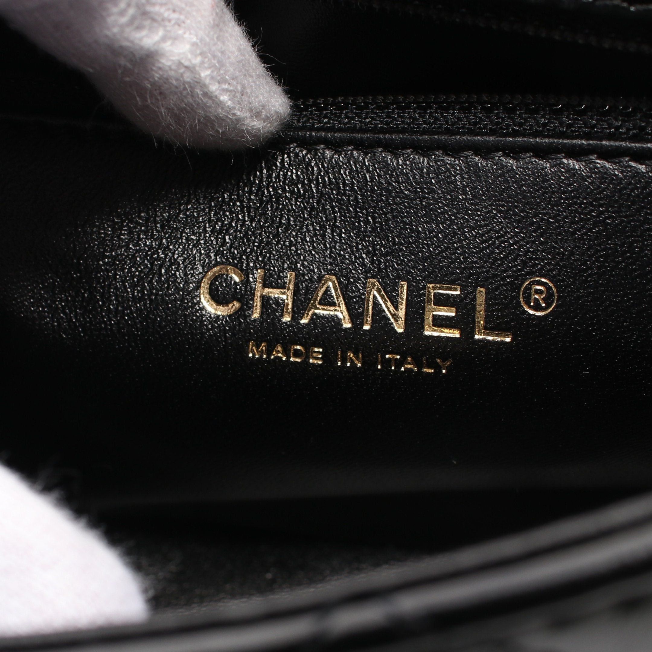 Chanel Chanel Matelasse Top Handle Chain Shoulder Bag Leather Black Gold Hardware Size ONE SIZE - 4 Thumbnail