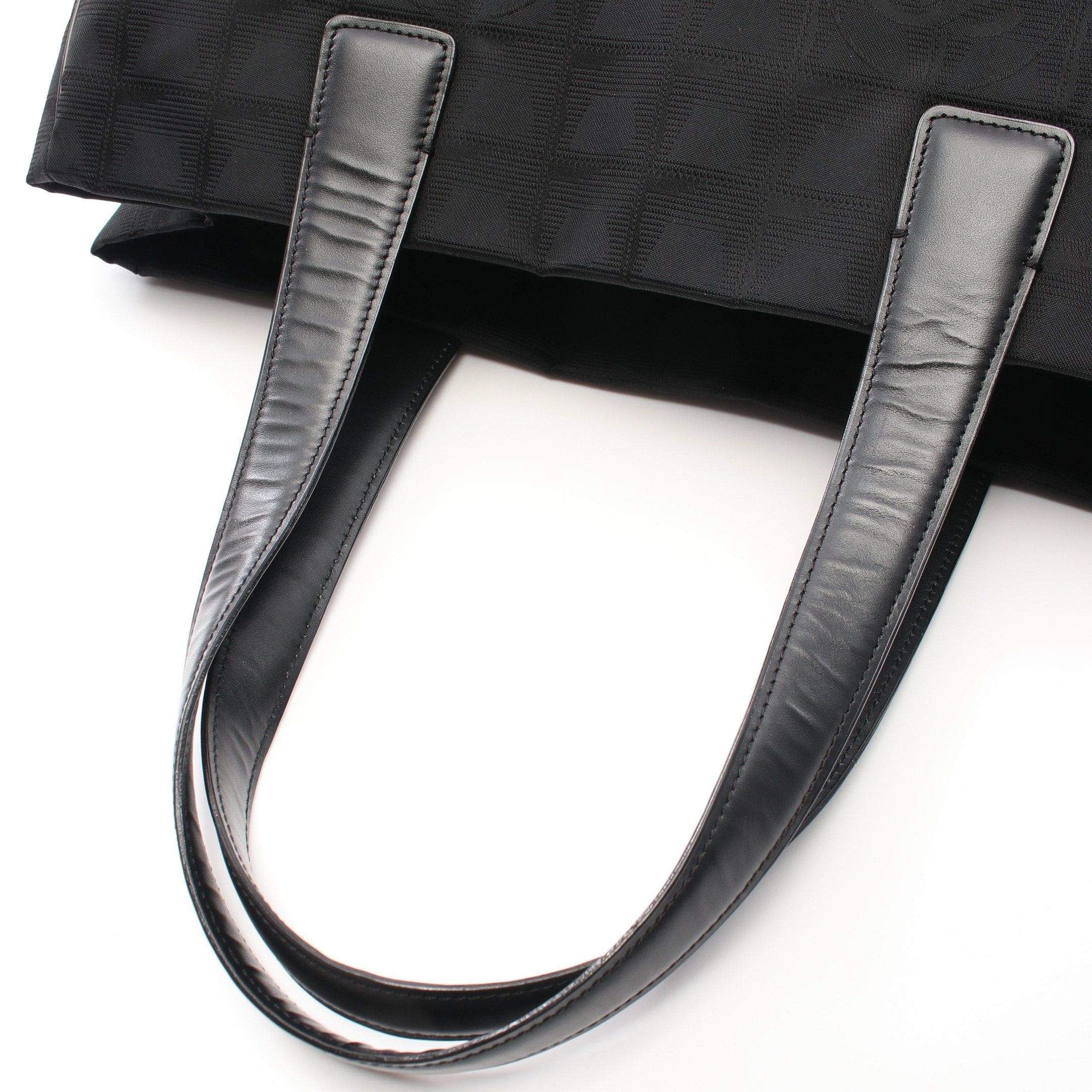 Chanel Chanel New Travel Line Mm Handbag Tote Bag Nylon Canvas Leather Black Size ONE SIZE - 6 Thumbnail