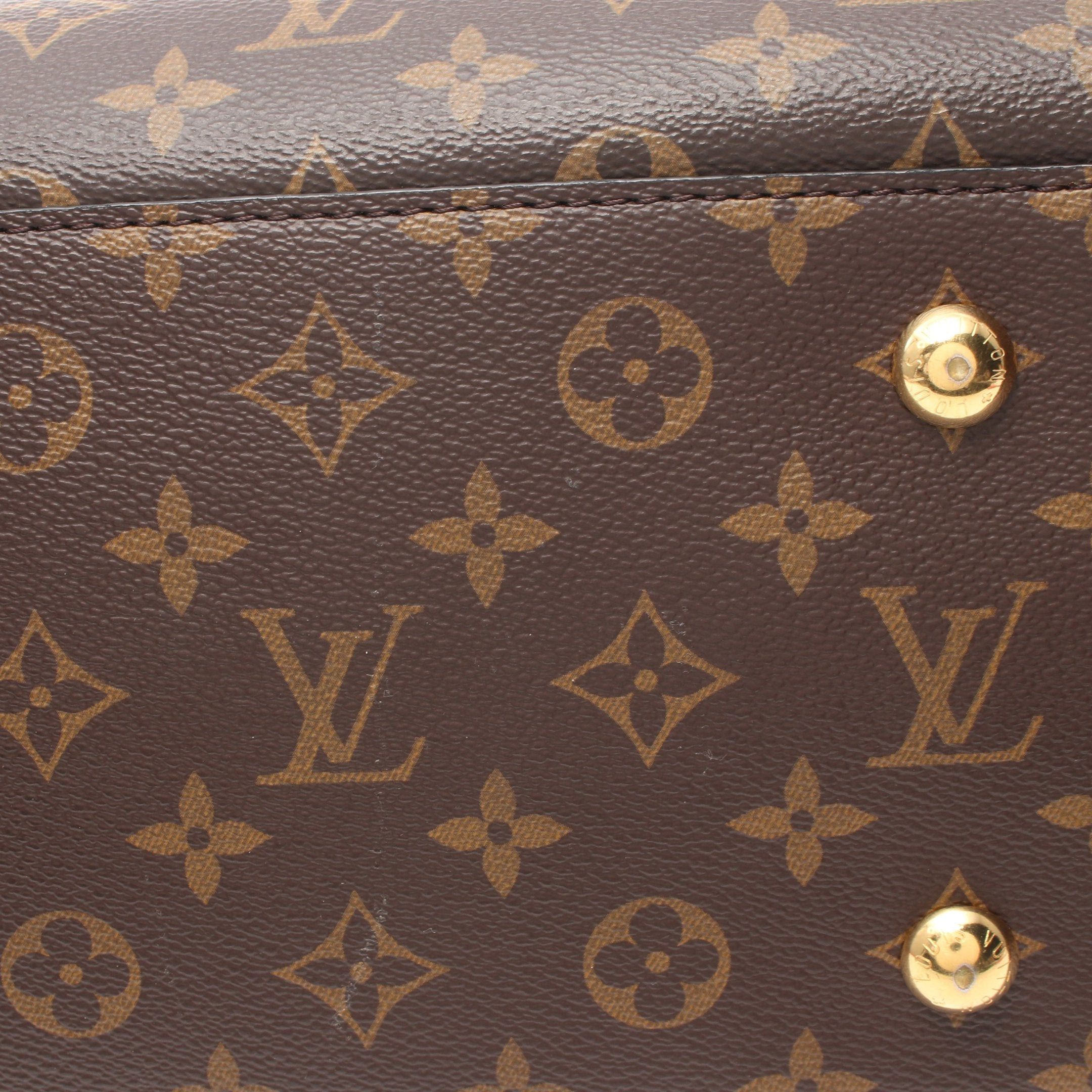 Louis Vuitton Louis Vuitton Flower Tote Monogram Coquelicot Handbag Bag Leather Brown Red Size ONE SIZE - 11 Thumbnail