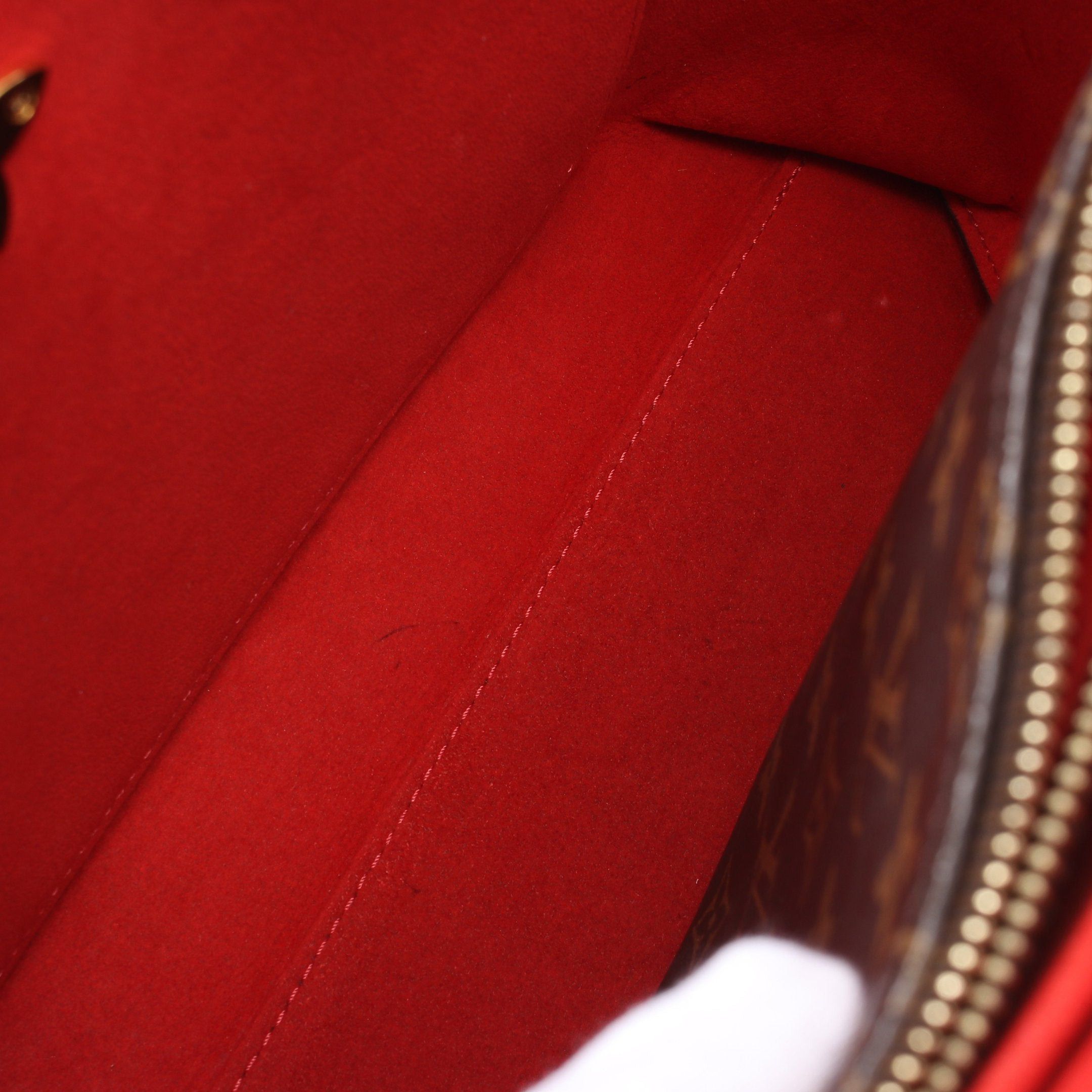 Louis Vuitton Louis Vuitton Flower Tote Monogram Coquelicot Handbag Bag Leather Brown Red Size ONE SIZE - 12 Thumbnail