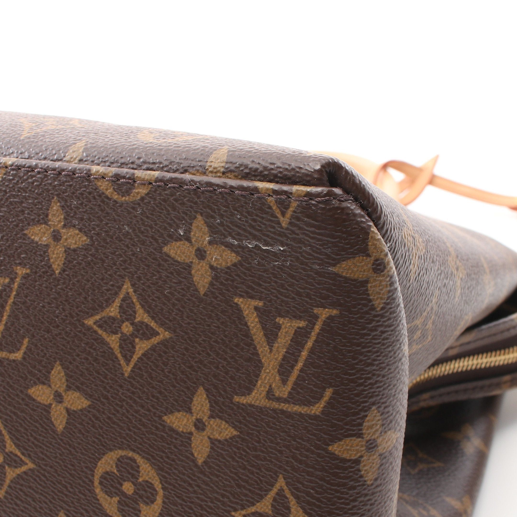 Louis Vuitton Louis Vuitton Petit Palais Mm Monogram Handbag Leather Brown Size ONE SIZE - 6 Thumbnail