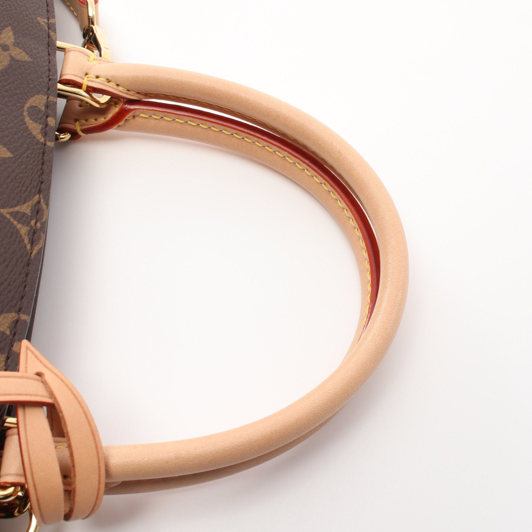 Louis Vuitton Louis Vuitton Petit Palais Mm Monogram Handbag Leather Brown Size ONE SIZE - 5 Thumbnail