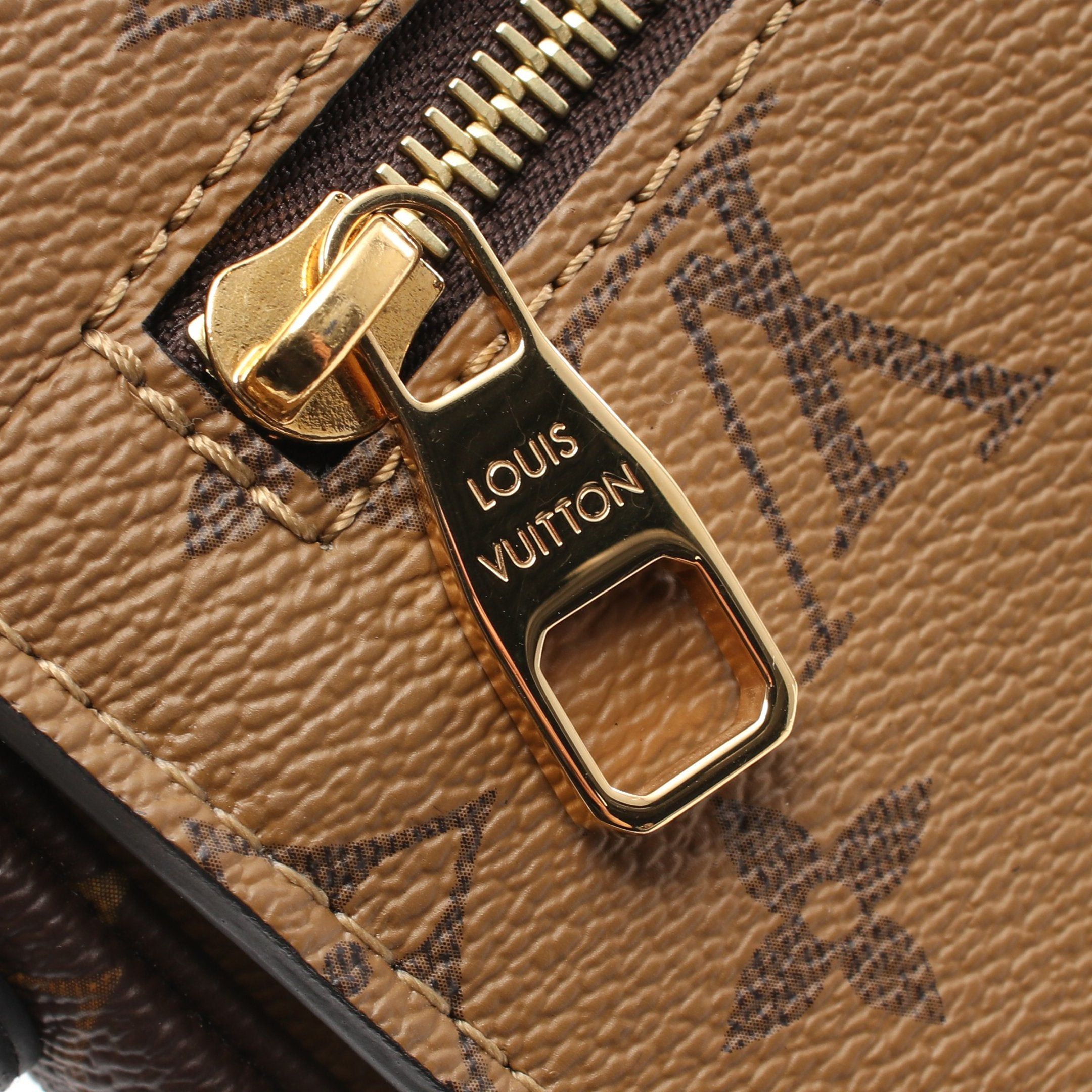 Louis Vuitton Louis Vuitton Pochette Metis Mm Monogram Reverse Handbag Leather Brown Black Size ONE SIZE - 10 Thumbnail