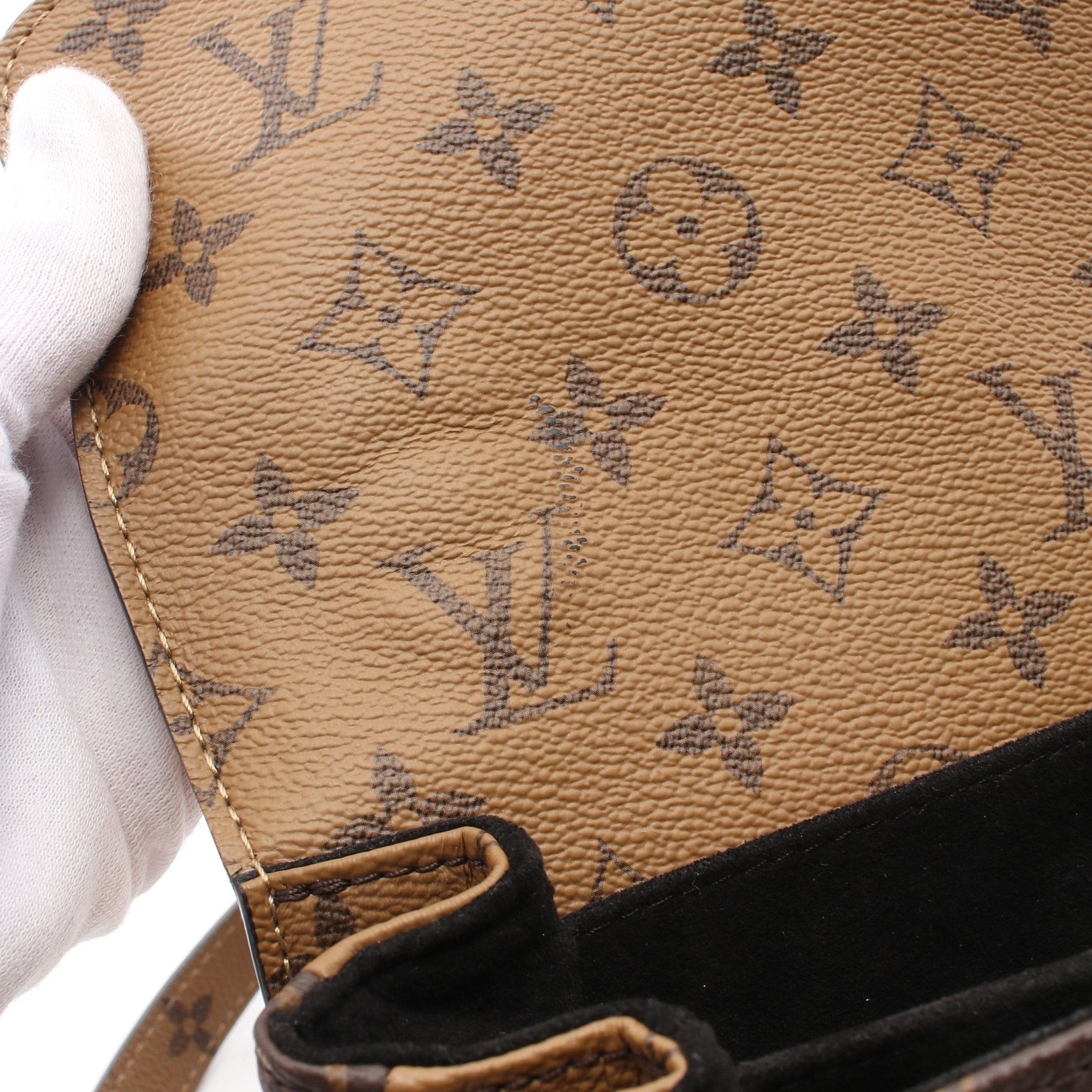 Louis Vuitton Louis Vuitton Pochette Metis Mm Monogram Reverse Handbag Leather Brown Black Size ONE SIZE - 9 Thumbnail