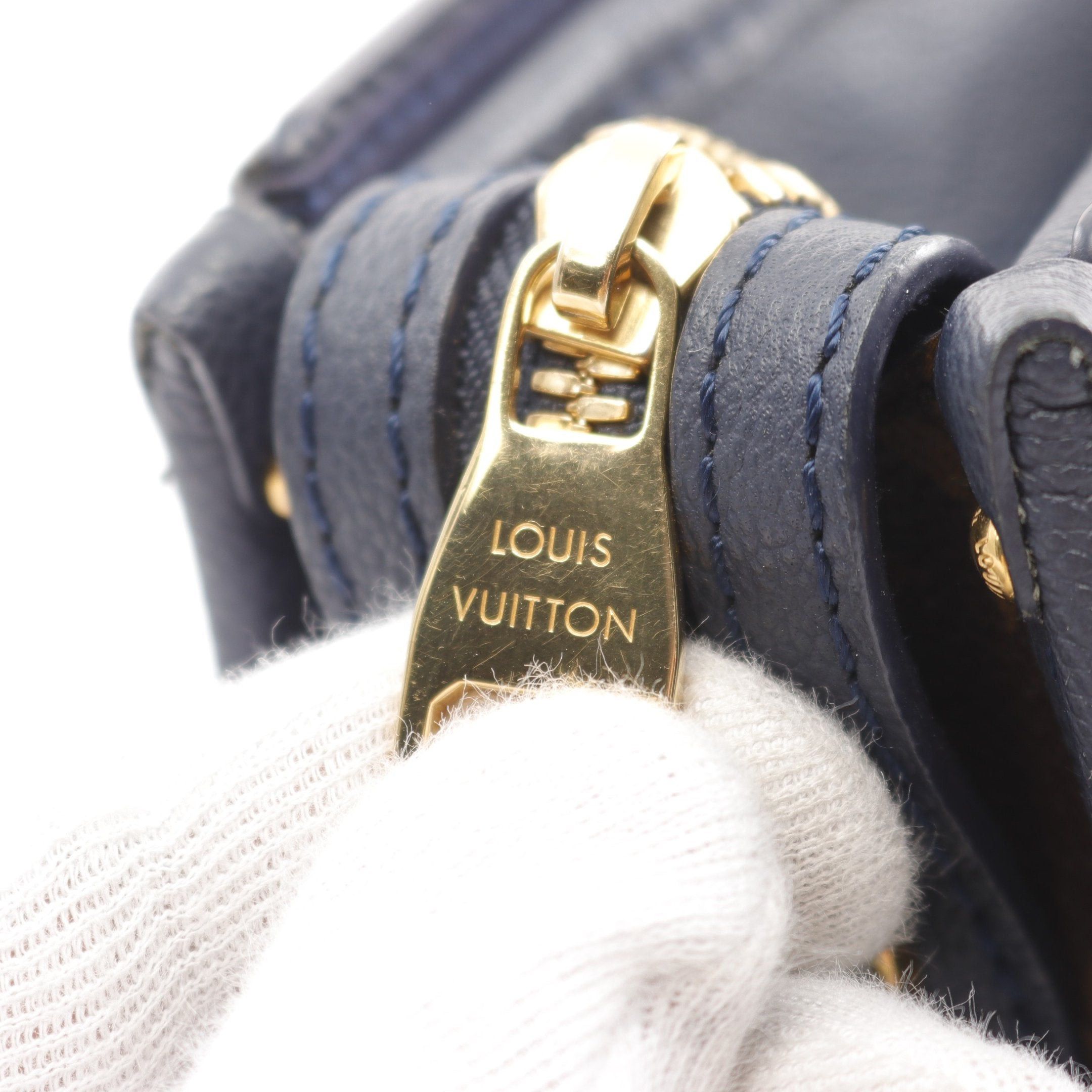 Louis Vuitton Louis Vuitton Popincourt Pm Monogram Marine Handbag Leather Brown Navy Size ONE SIZE - 10 Thumbnail