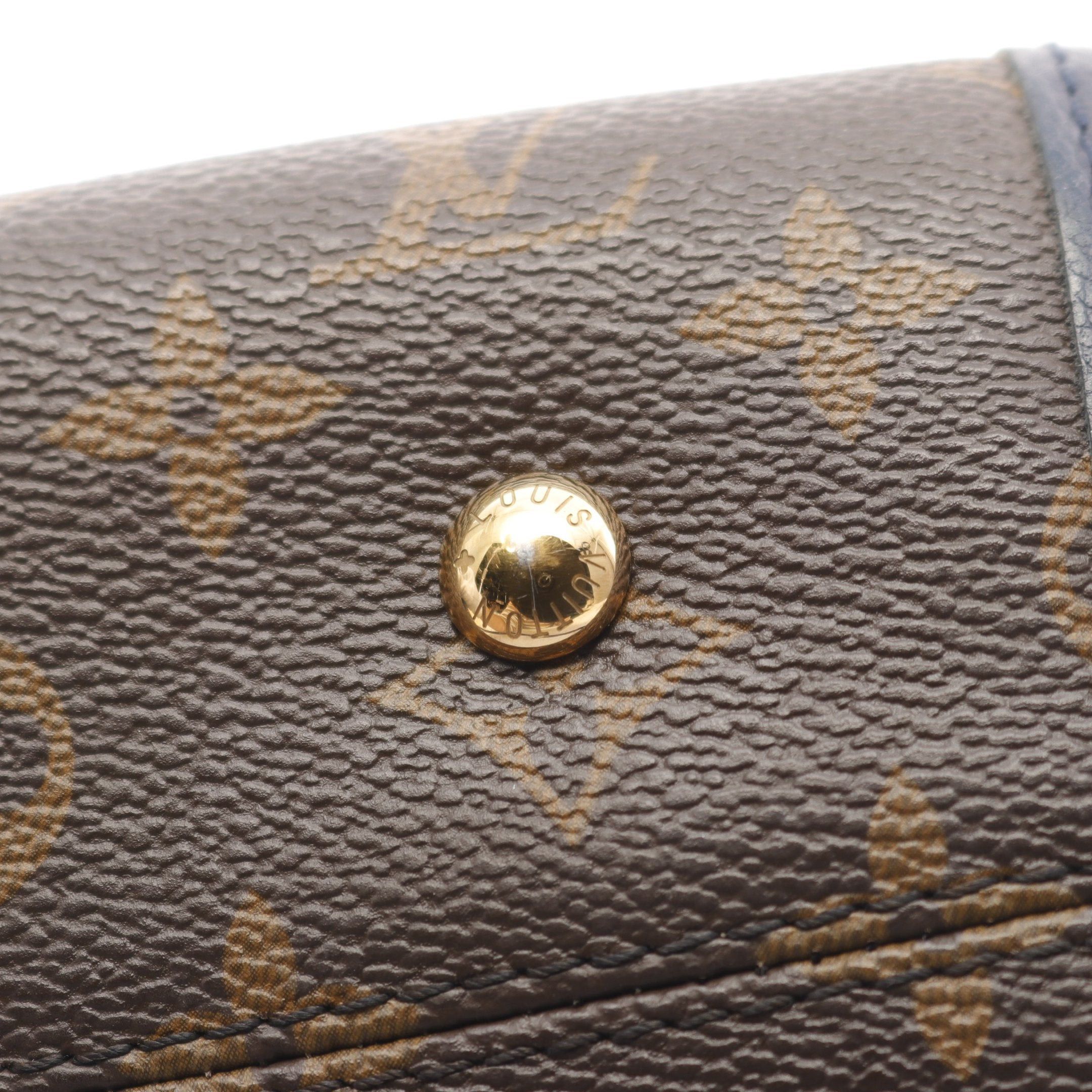 Louis Vuitton Louis Vuitton Popincourt Pm Monogram Marine Handbag Leather Brown Navy Size ONE SIZE - 9 Thumbnail