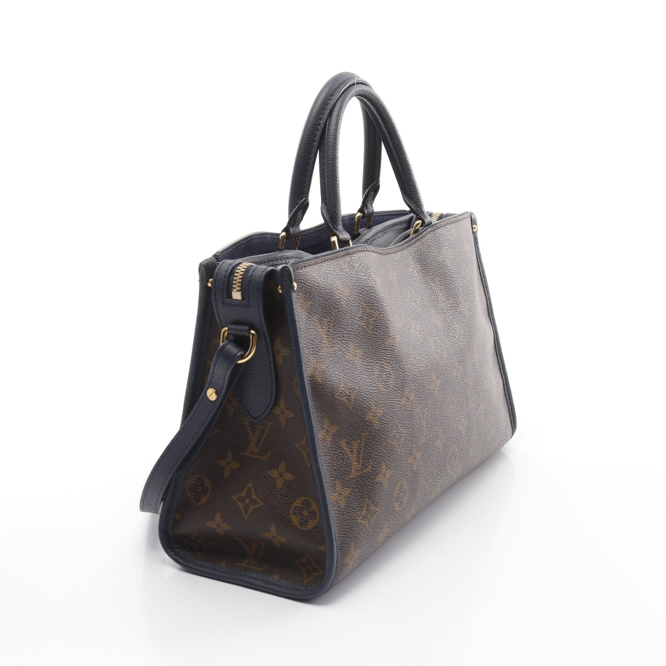 Louis Vuitton Louis Vuitton Popincourt Pm Monogram Marine Handbag Leather Brown Navy Size ONE SIZE - 2 Thumbnail