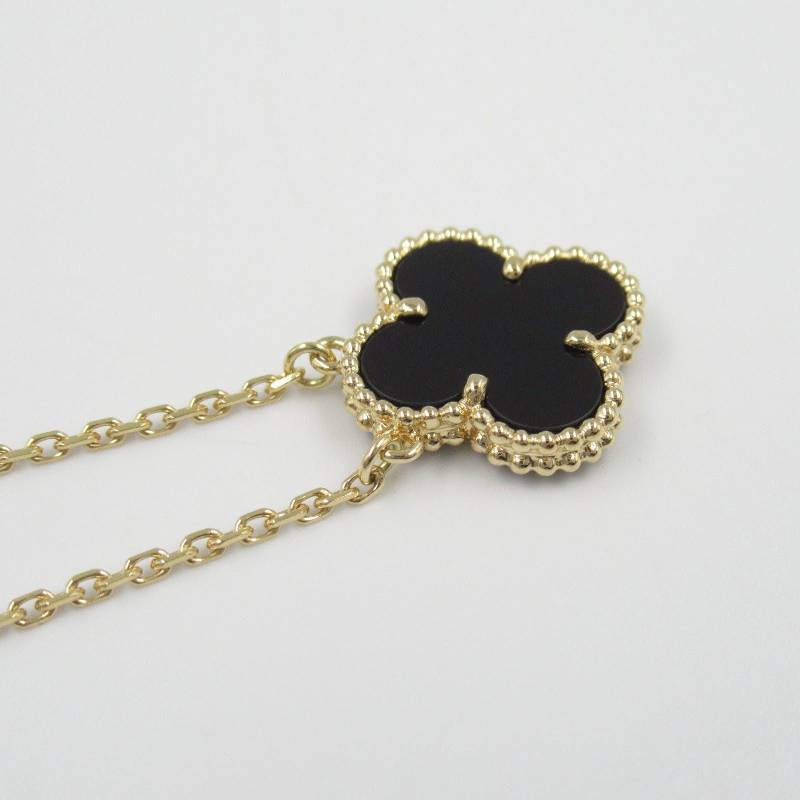 Van Cleef & Arpels Van Cleef Arpels Alhambra Necklace Onyx K18 (Yellow Gold) Black Size ONE SIZE - 6 Thumbnail