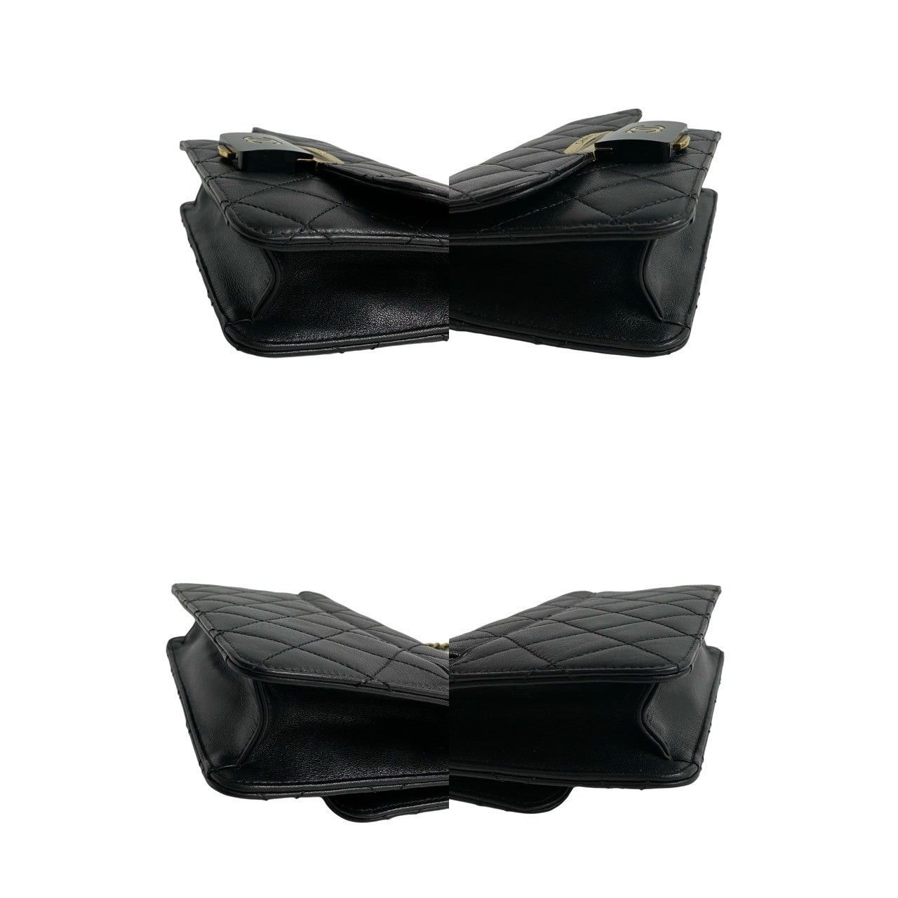 Chanel Chanel Shoulder Bag Black Leather Size ONE SIZE - 7 Thumbnail