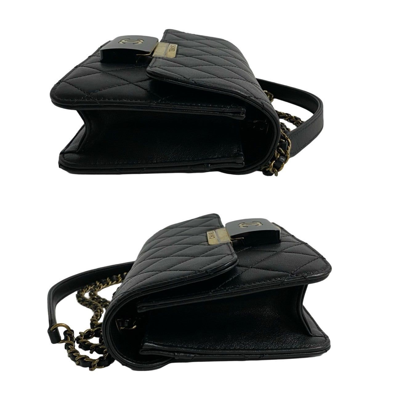 Chanel Chanel Shoulder Bag Black Leather Size ONE SIZE - 5 Thumbnail