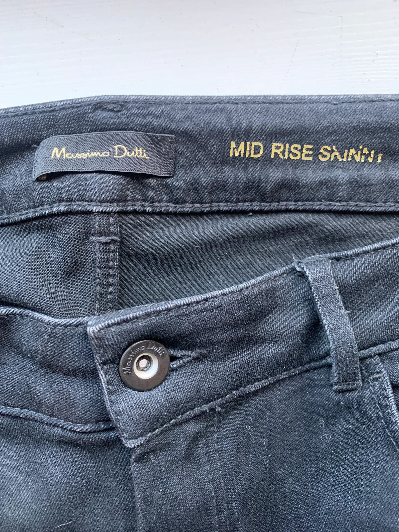 Massimo Dutti Massimo Dutti Mid Rise Skinny Jeans Size 38" / US 16 / IT 52 - 2 Thumbnail