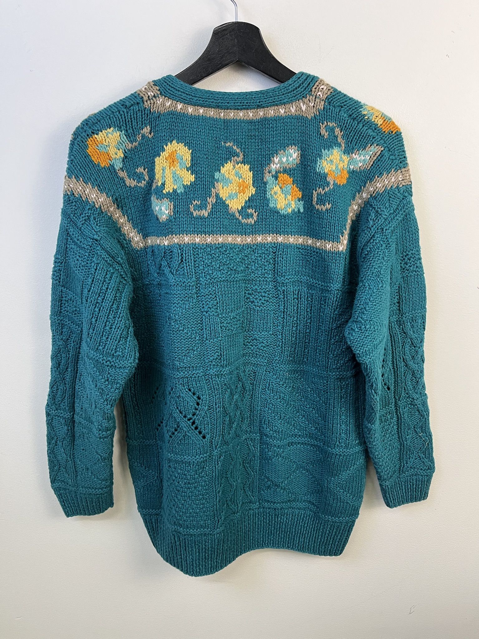 Other Vintage Knit Sweater 1990s Thick Knit Express Floral knit Sweater Size S Size US S / EU 44-46 / 1 - 3 Thumbnail