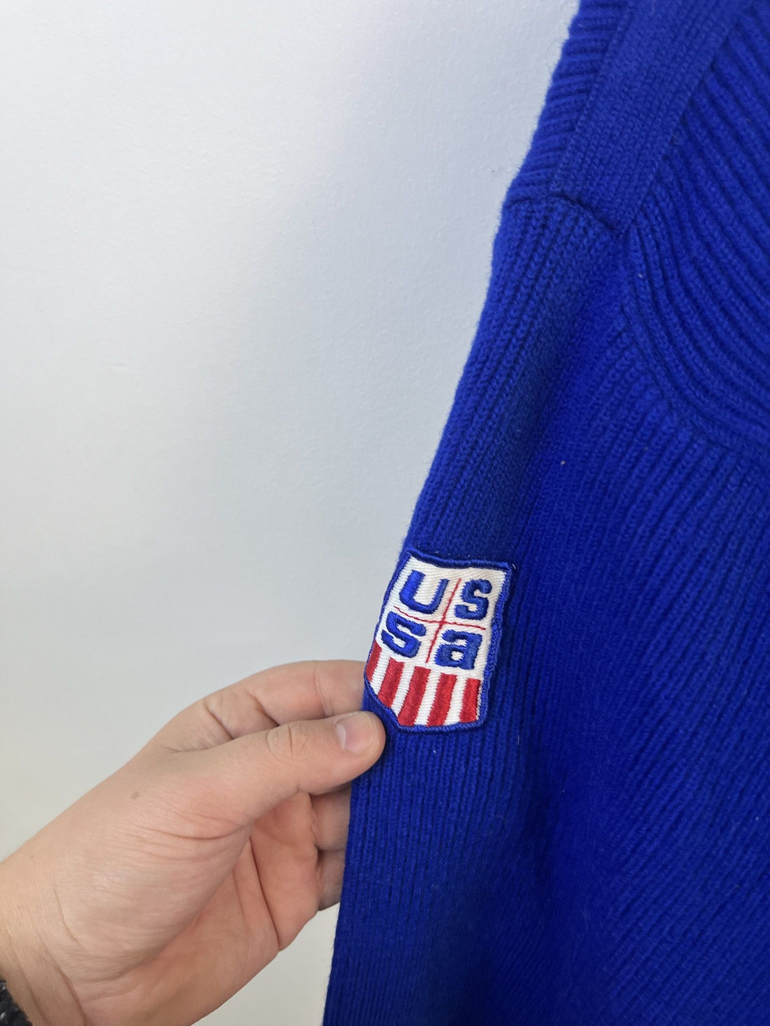 Other Vintage Knit Sweater 1990s Thick Knit Suomen Hiihtoliitto Finnish Skiing Heavy Knit Sweater Size S Size US L / EU 52-54 / 3 - 5 Thumbnail