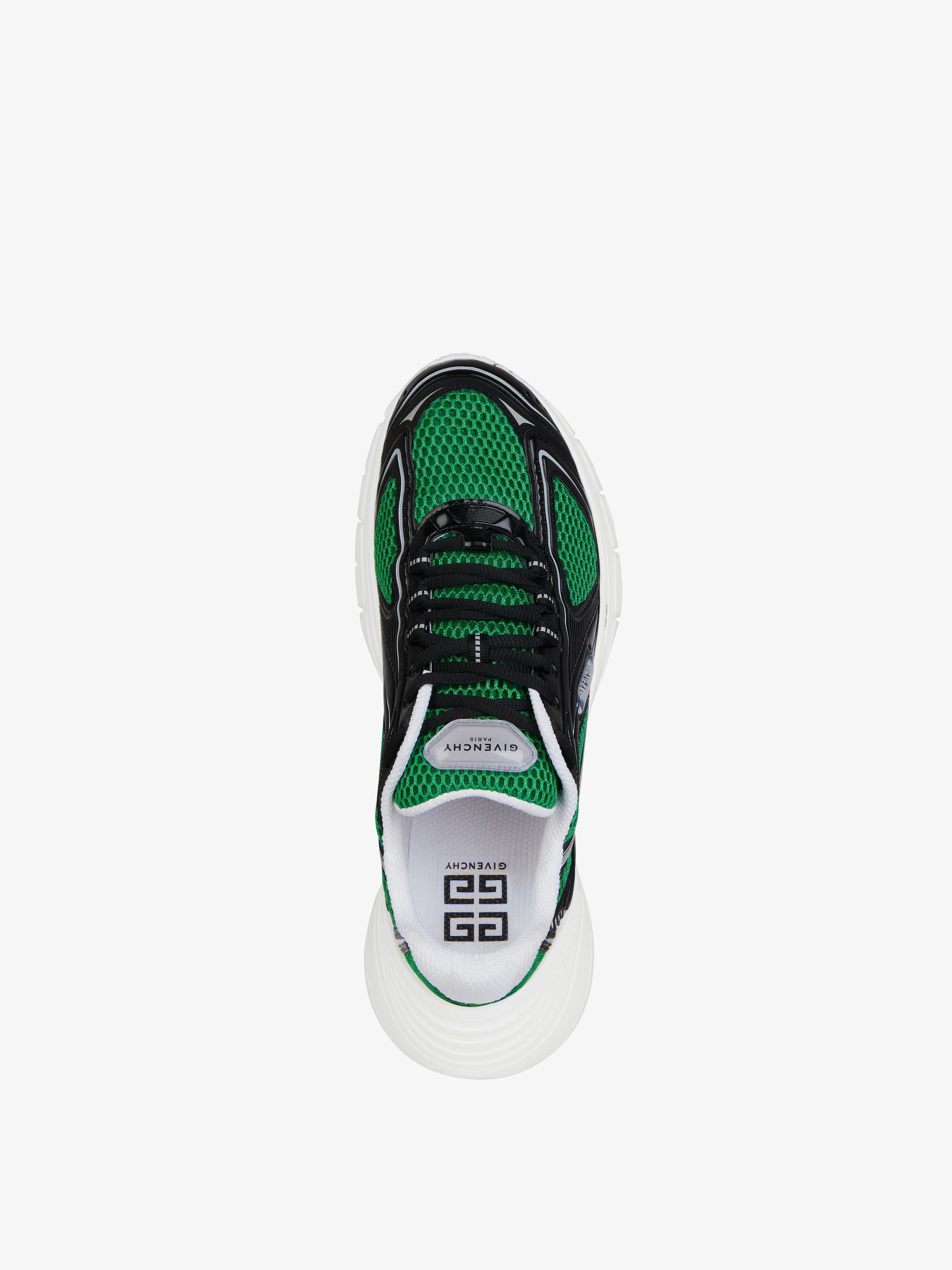 Givenchy TK-MX RUNNER Sneakers in Mesh and Synthetic Leather Green Size US 10 / EU 43 - 4 Thumbnail