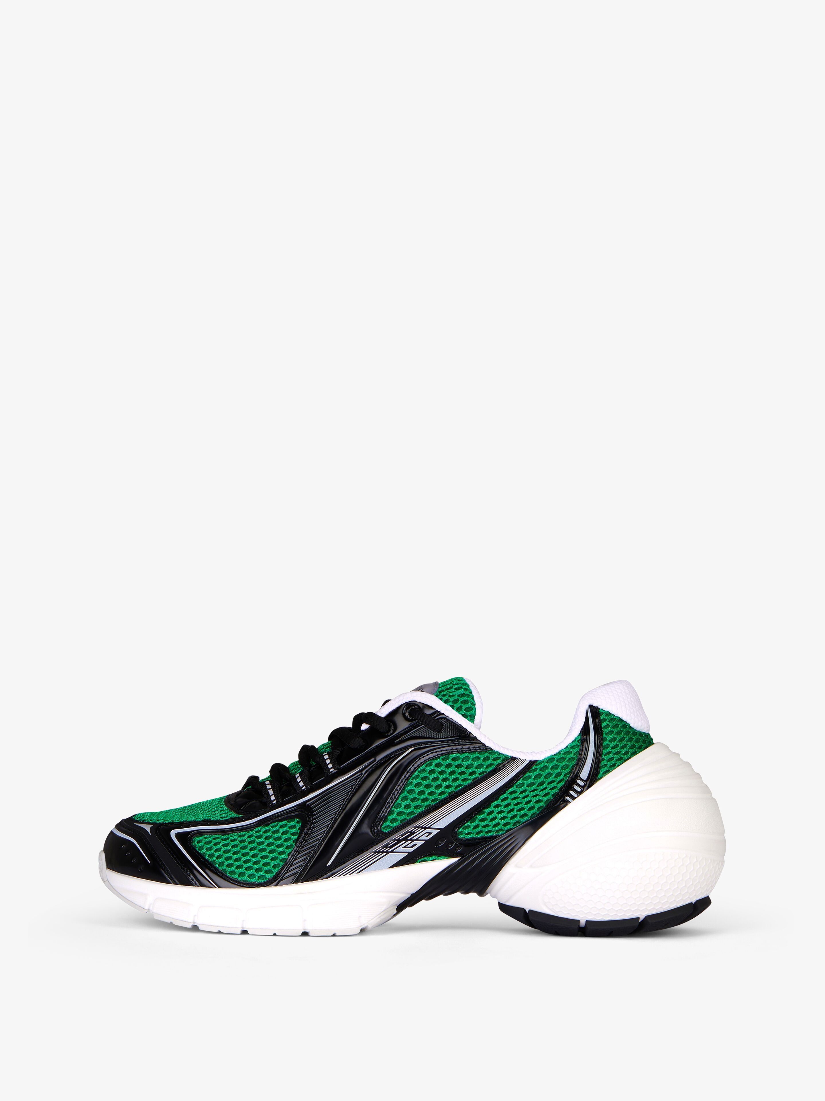 Givenchy TK-MX RUNNER Sneakers in Mesh and Synthetic Leather Green Size US 12 / EU 45 - 3 Thumbnail