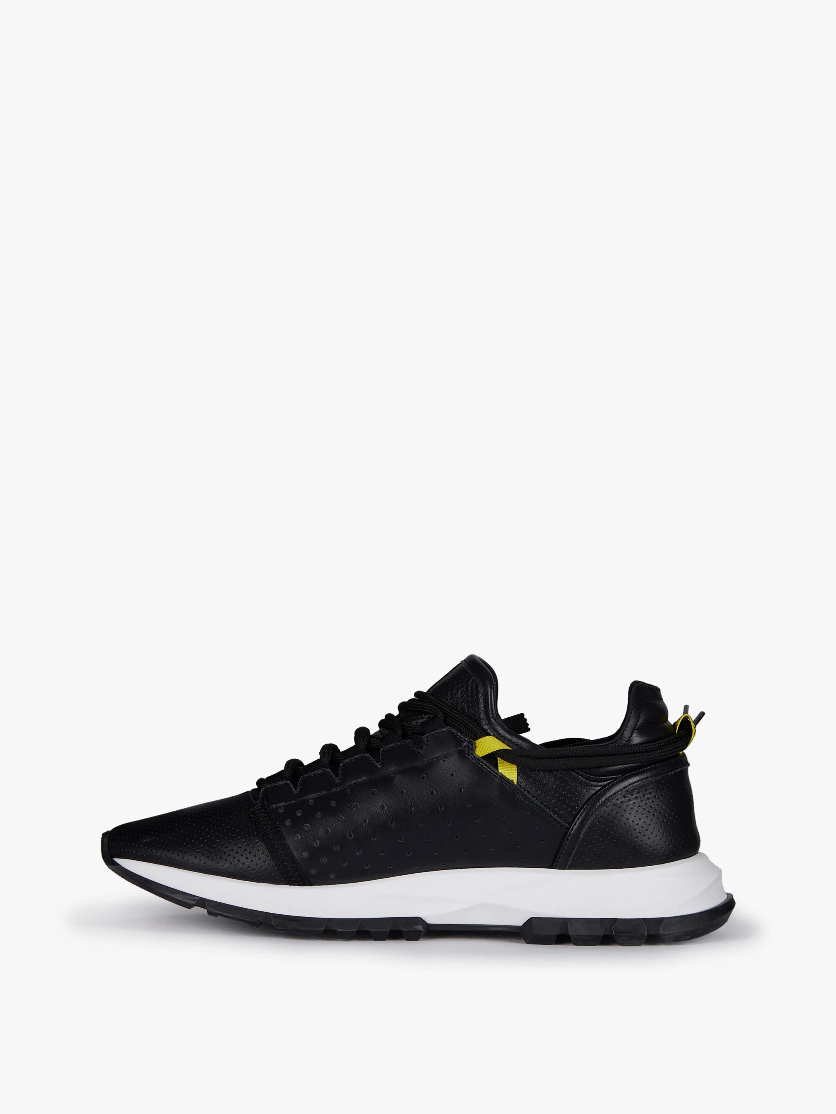 Givenchy SPECTRE LOW RUNNERS Sneakers in Perforated Leather with Zip Black Size US 10 / EU 43 - 3 Thumbnail