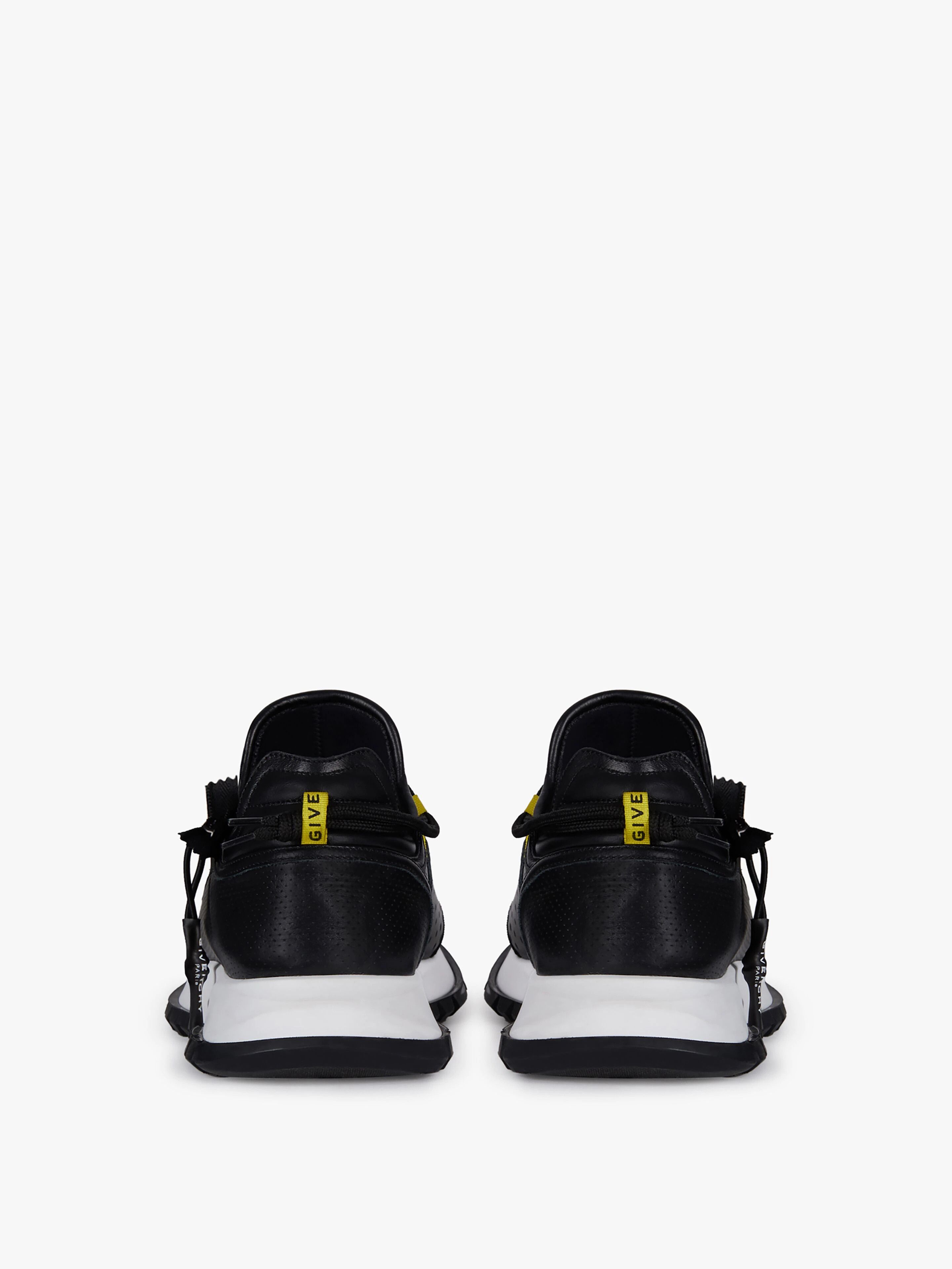 Givenchy SPECTRE LOW RUNNERS Sneakers in Perforated Leather with Zip Black Size US 11 / EU 44 - 5 Thumbnail