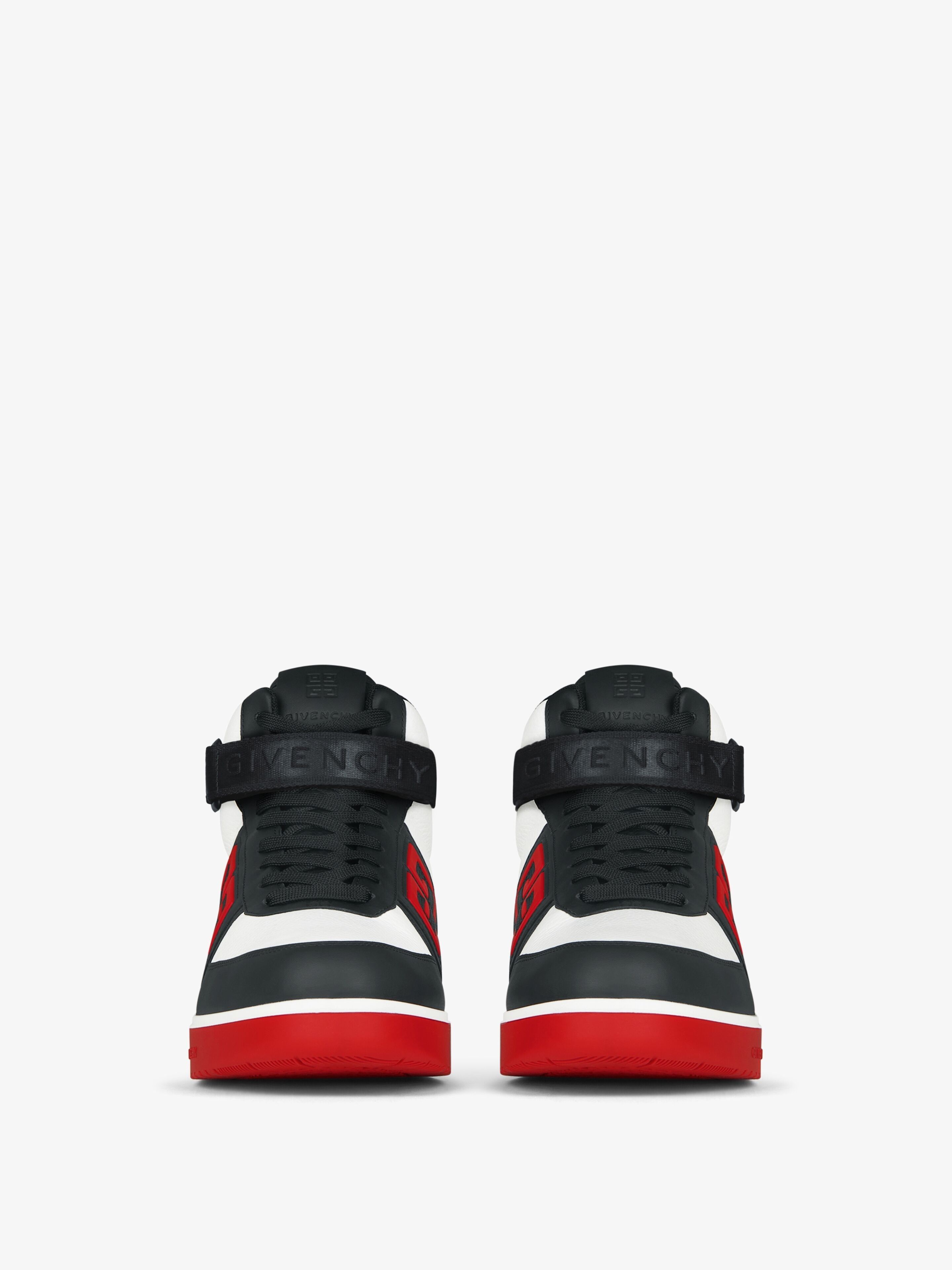 G4 High Top Sneakers in Leather Black/White