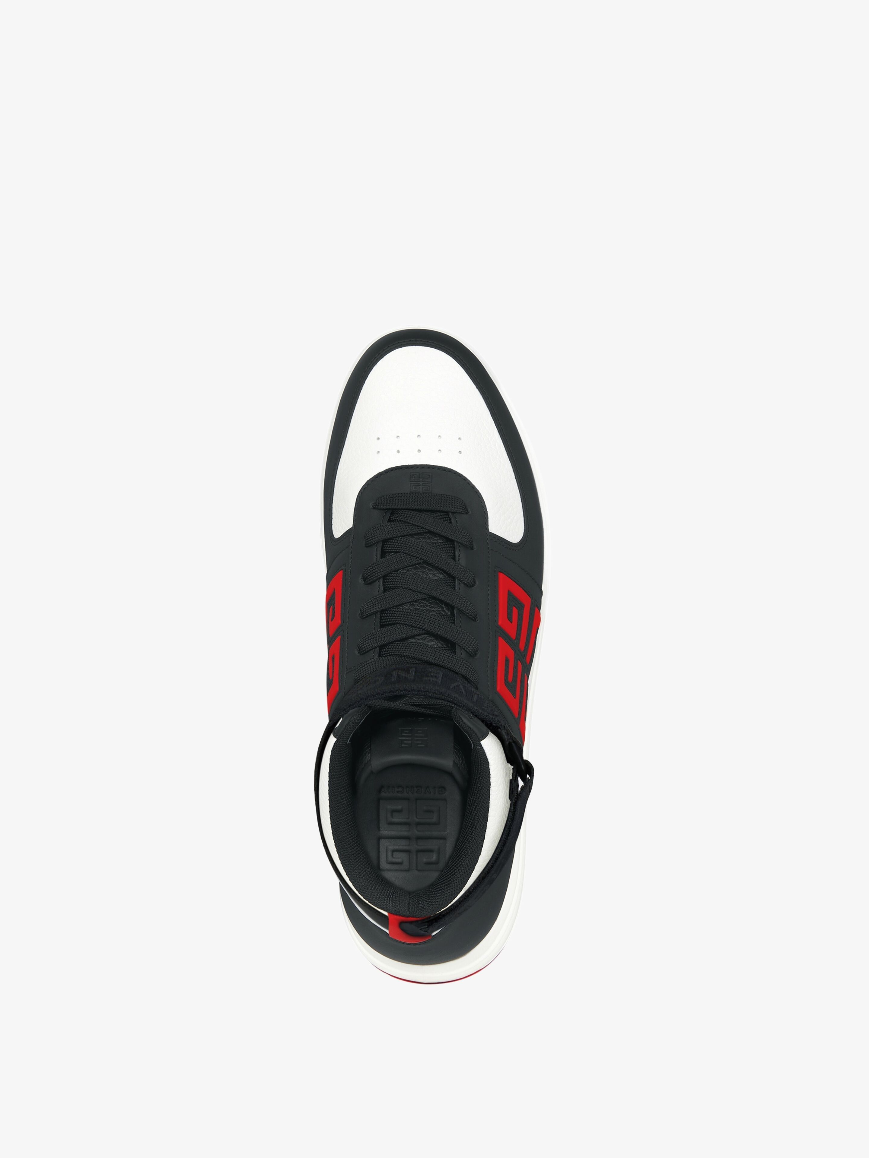 G4 High Top Sneakers in Leather Black/White