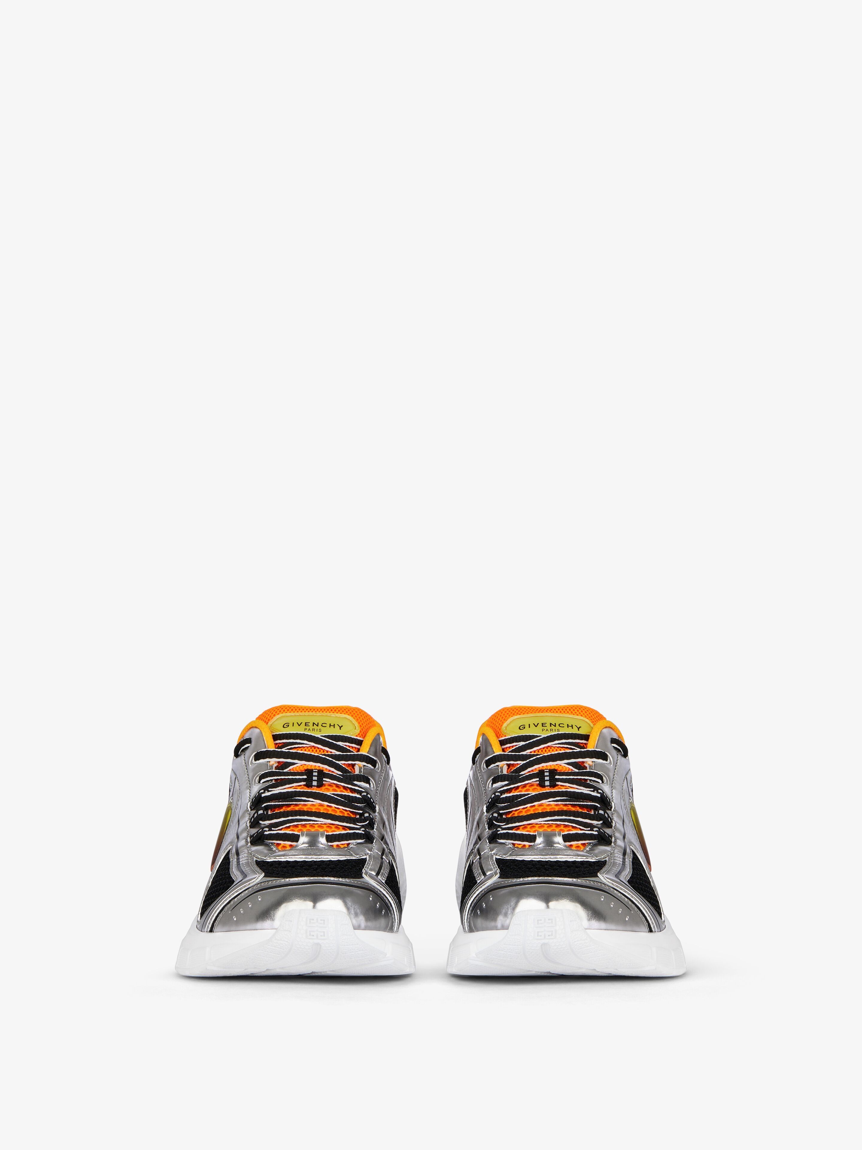 Givenchy TK-MX RUNNER Sneakers in Mesh and Synthetic Leather Black/Silver Size US 7 / EU 40 - 2 Thumbnail
