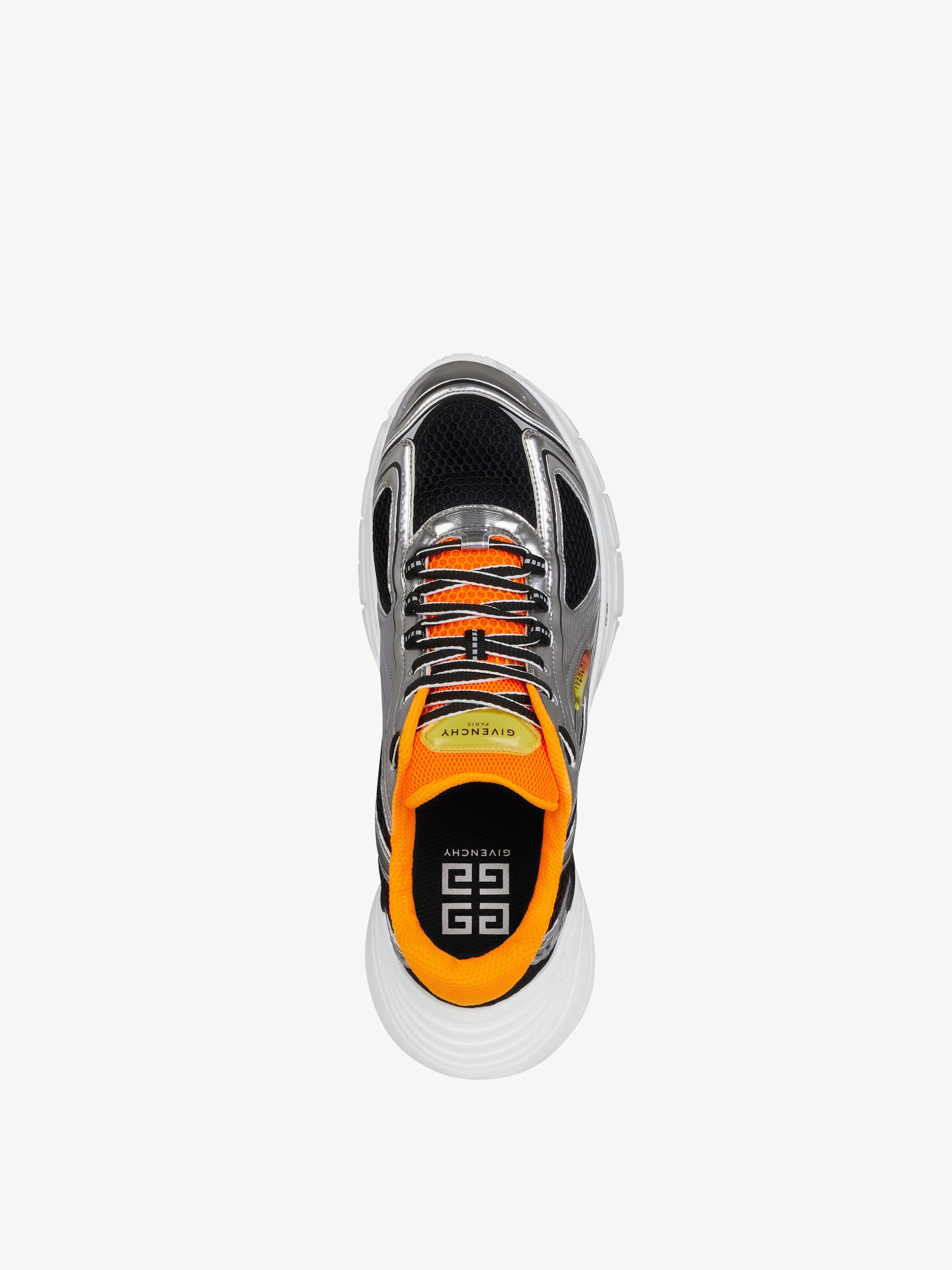 Givenchy TK-MX RUNNER Sneakers in Mesh and Synthetic Leather Black/Silver Size US 11 / EU 44 - 4 Thumbnail