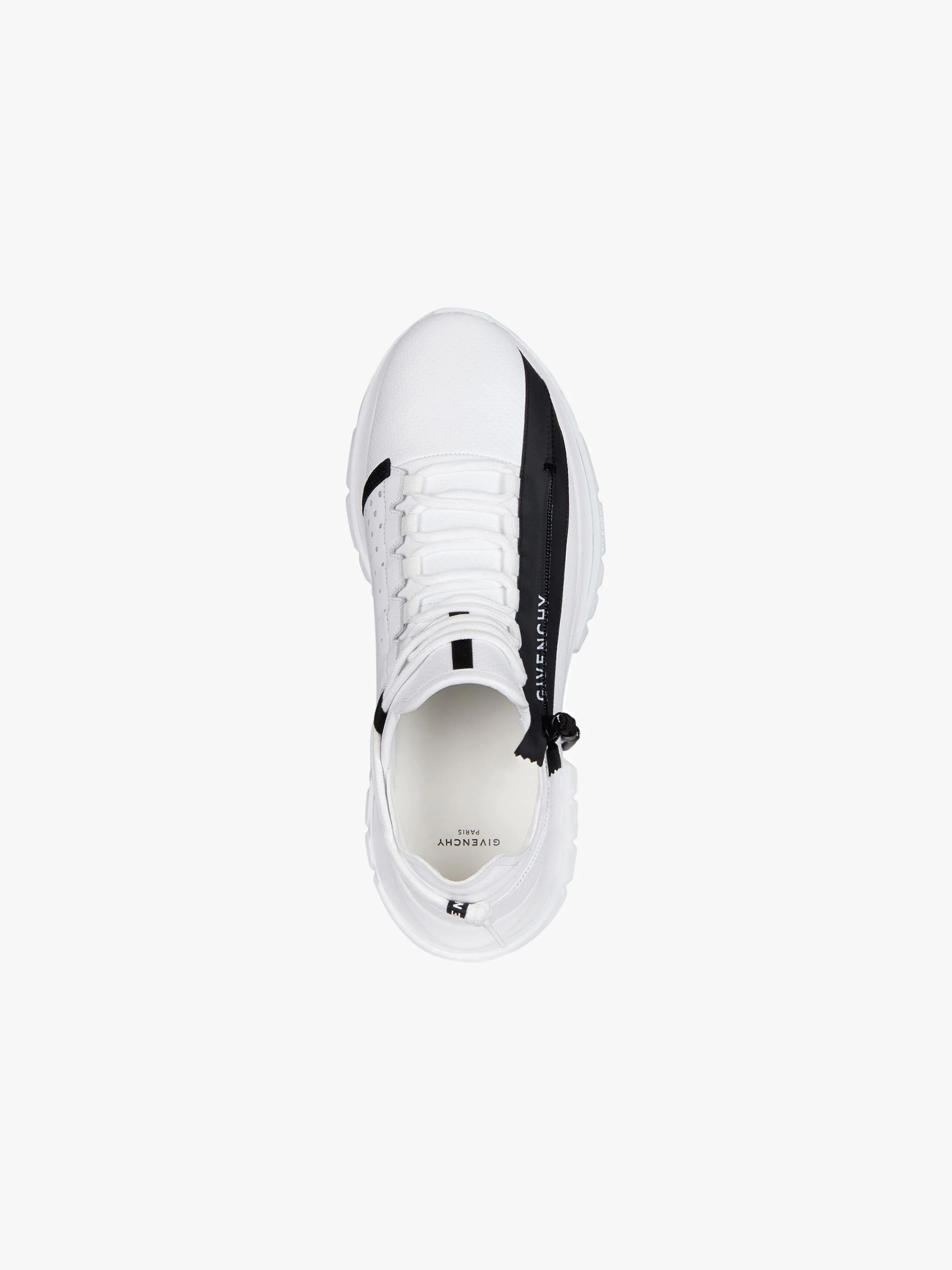 Givenchy SPECTRE LOW RUNNERS Sneakers in Perforated Leather with Zip White Size US 8 / EU 41 - 4 Thumbnail