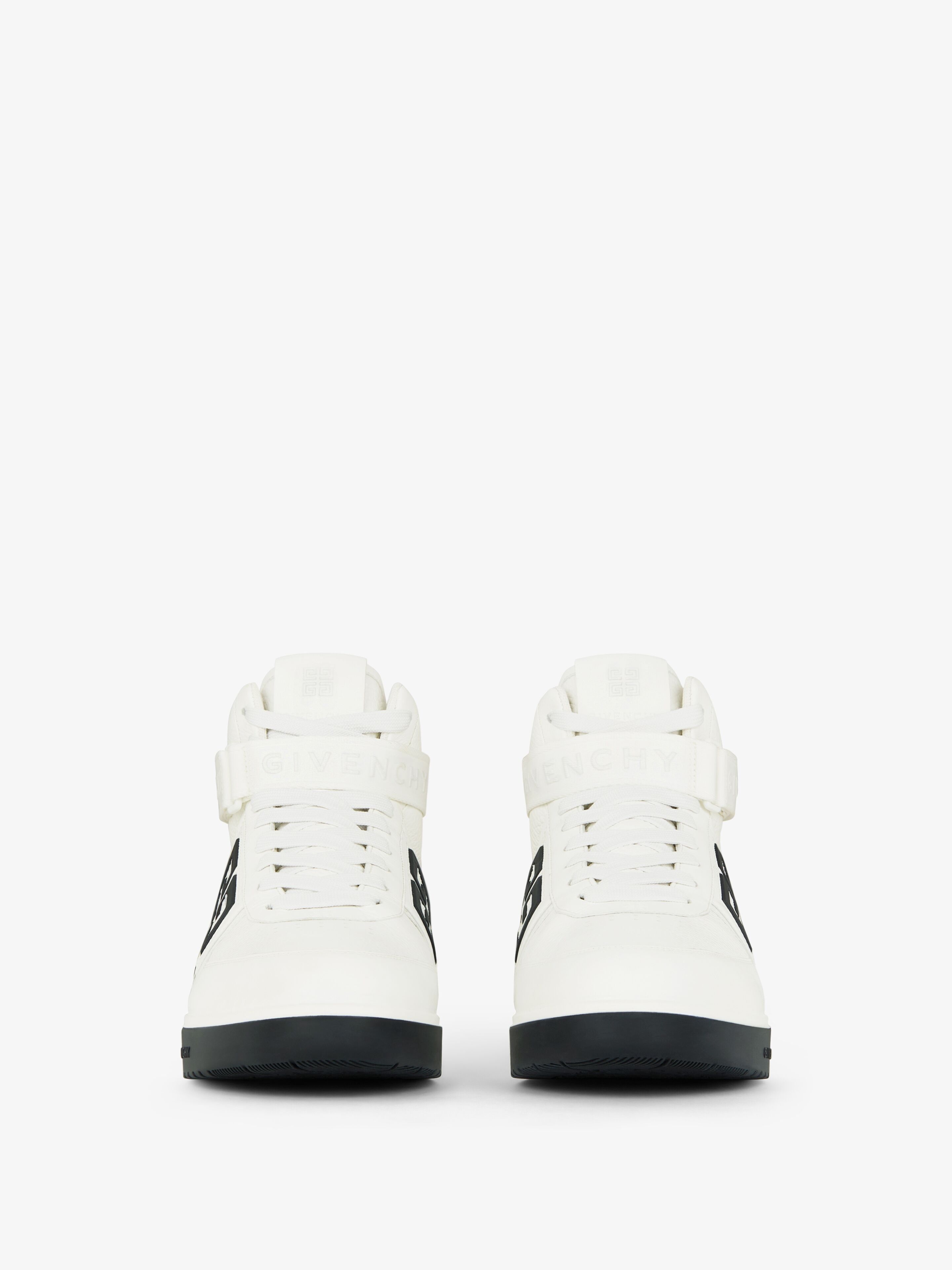 Givenchy G4 High Top Sneakers in Leather White Size US 13 / EU 46 - 2 Thumbnail